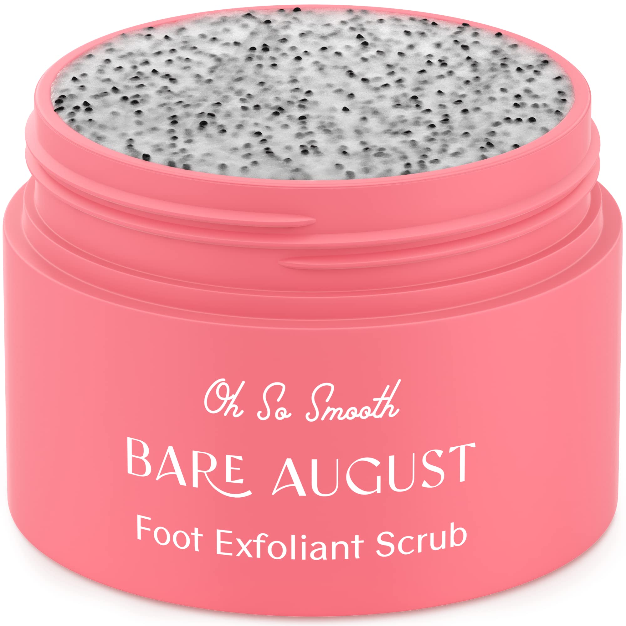 Bare August Foot Scrub - Natural Exfoliant for Soft, Smooth Feet | 3.4oz