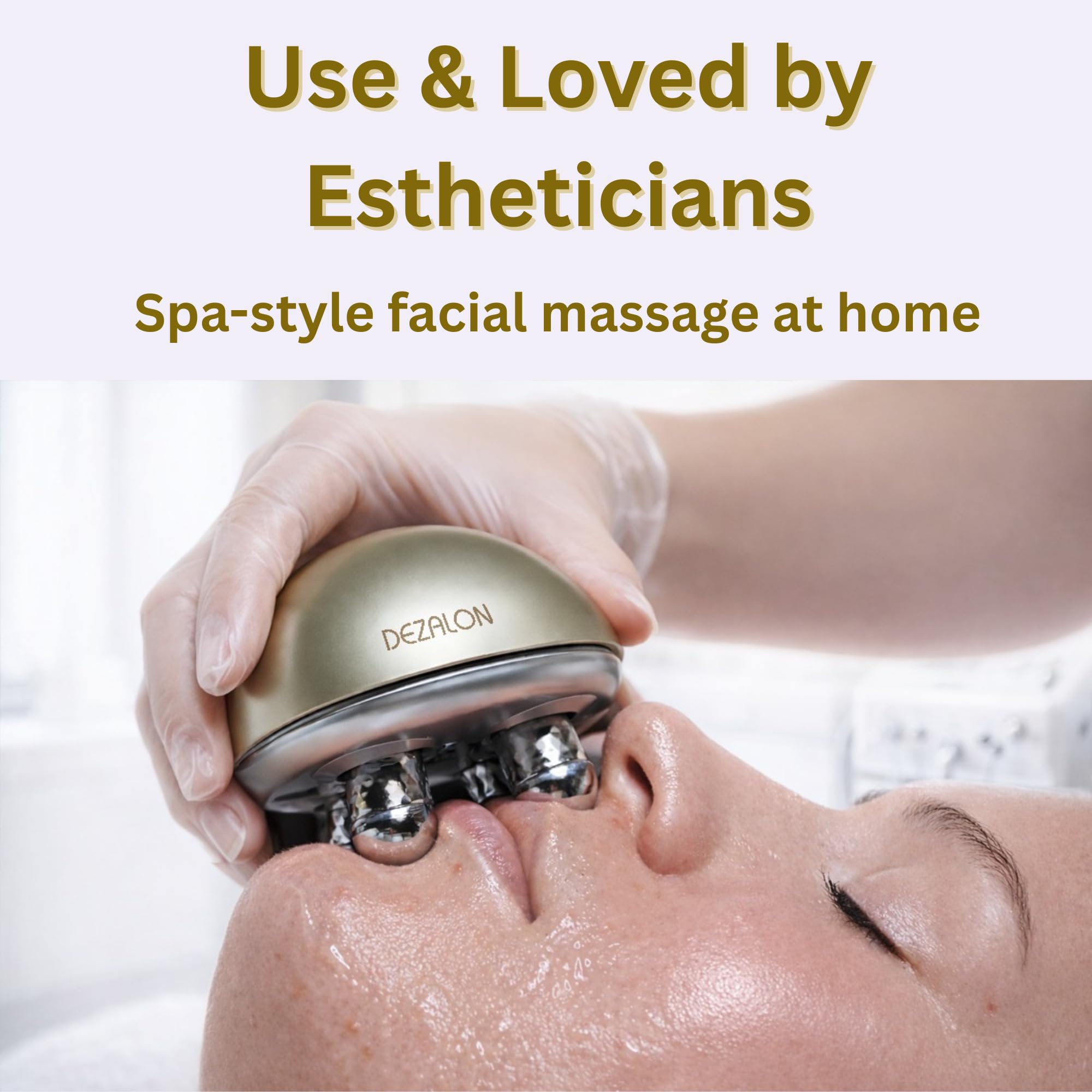 Face Massager Tool Eye and Neck Massager Face Roller Beauty - DEZALON Official Imagery - 7