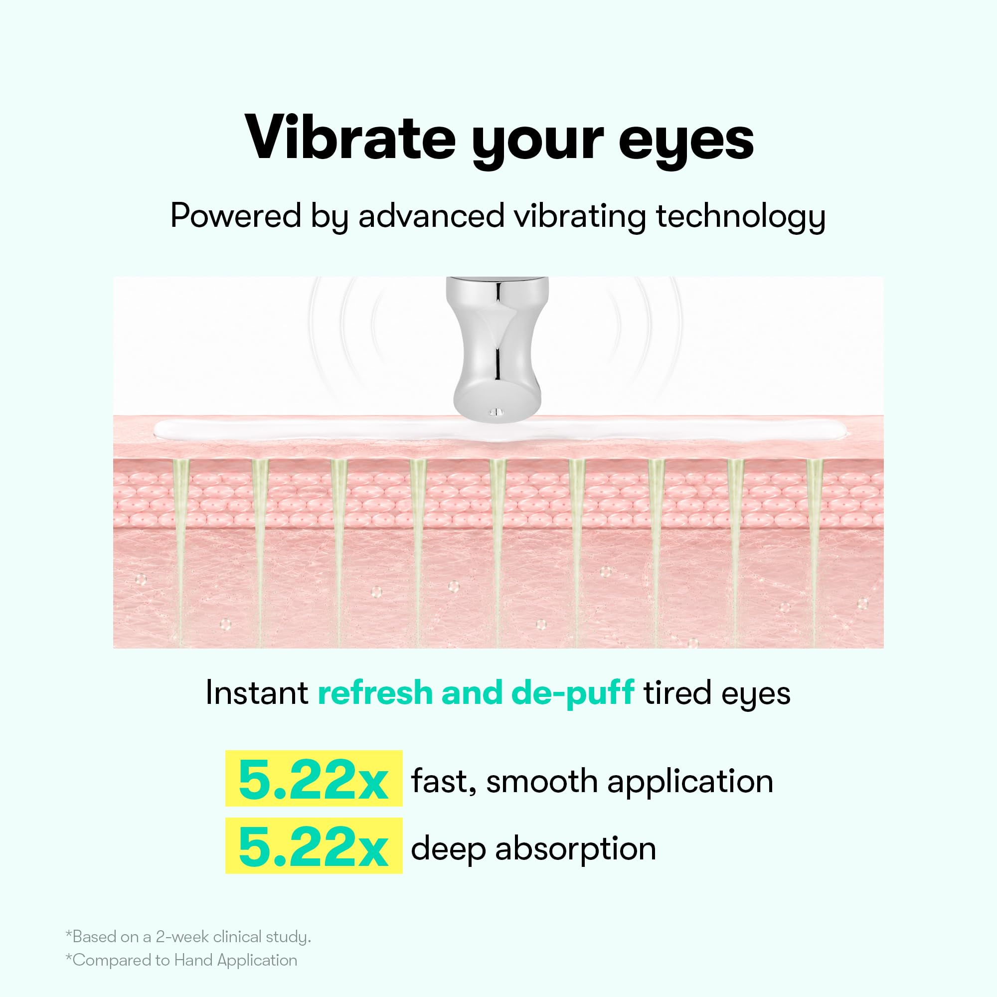 VT COSMETICS PDRN Reedle Shot Eye Cream, Vibrating Eye Applicator for Puffy - VT COSMETICS Official Product View 5