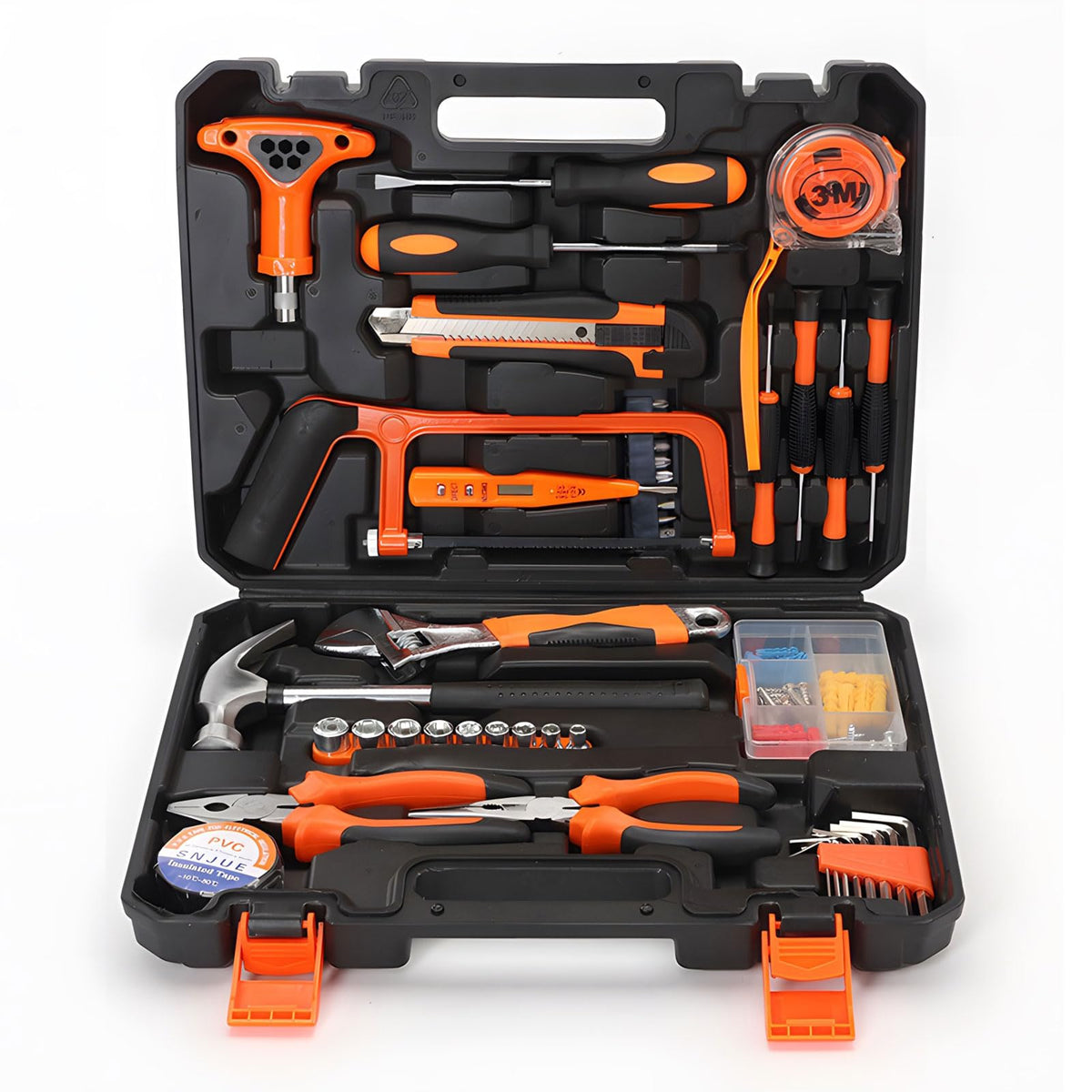 82 Piece Home Tool Kit Complete Set of Essential Tools for - SwellishColor Official Imagery - 1