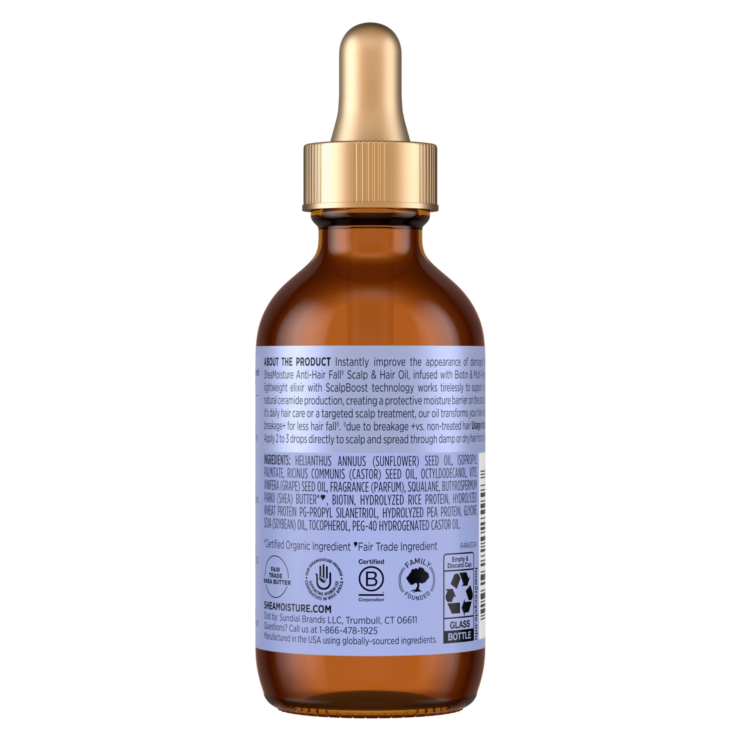 Elefair Tech Shea Moisture Anti - Hair Fall Scalp & Hair Oil with Biotin - Elefair Tech Official Product View 3