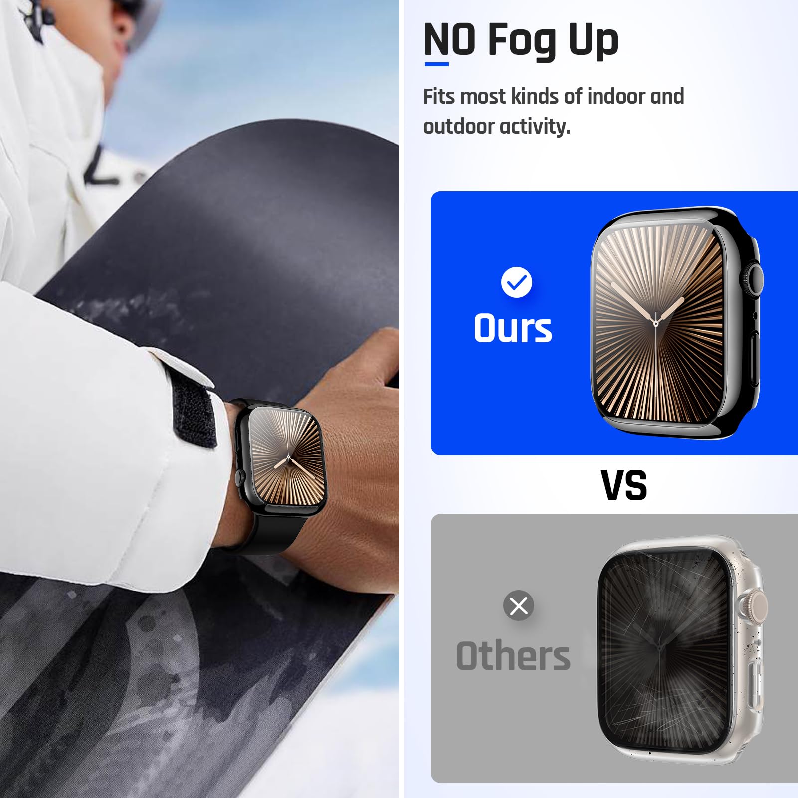 Goton IP67 Waterproof Case with Glass for Apple Watch Series 11/10 42m - View 4