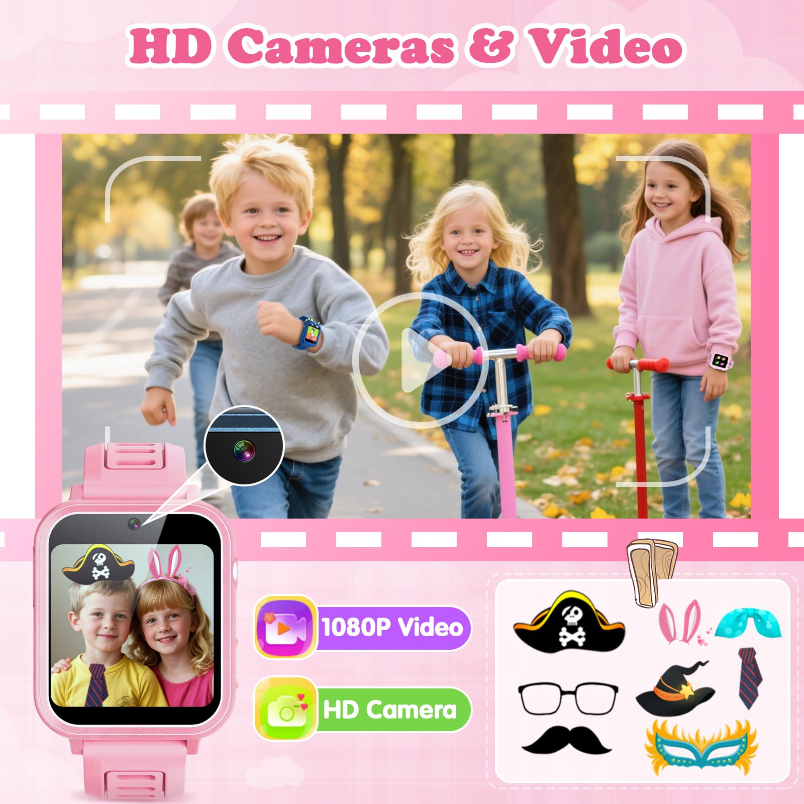 Sedzofan Smart Watch for Kids Girls Gift Age 3-12 with 39 Games Alarm - View 4
