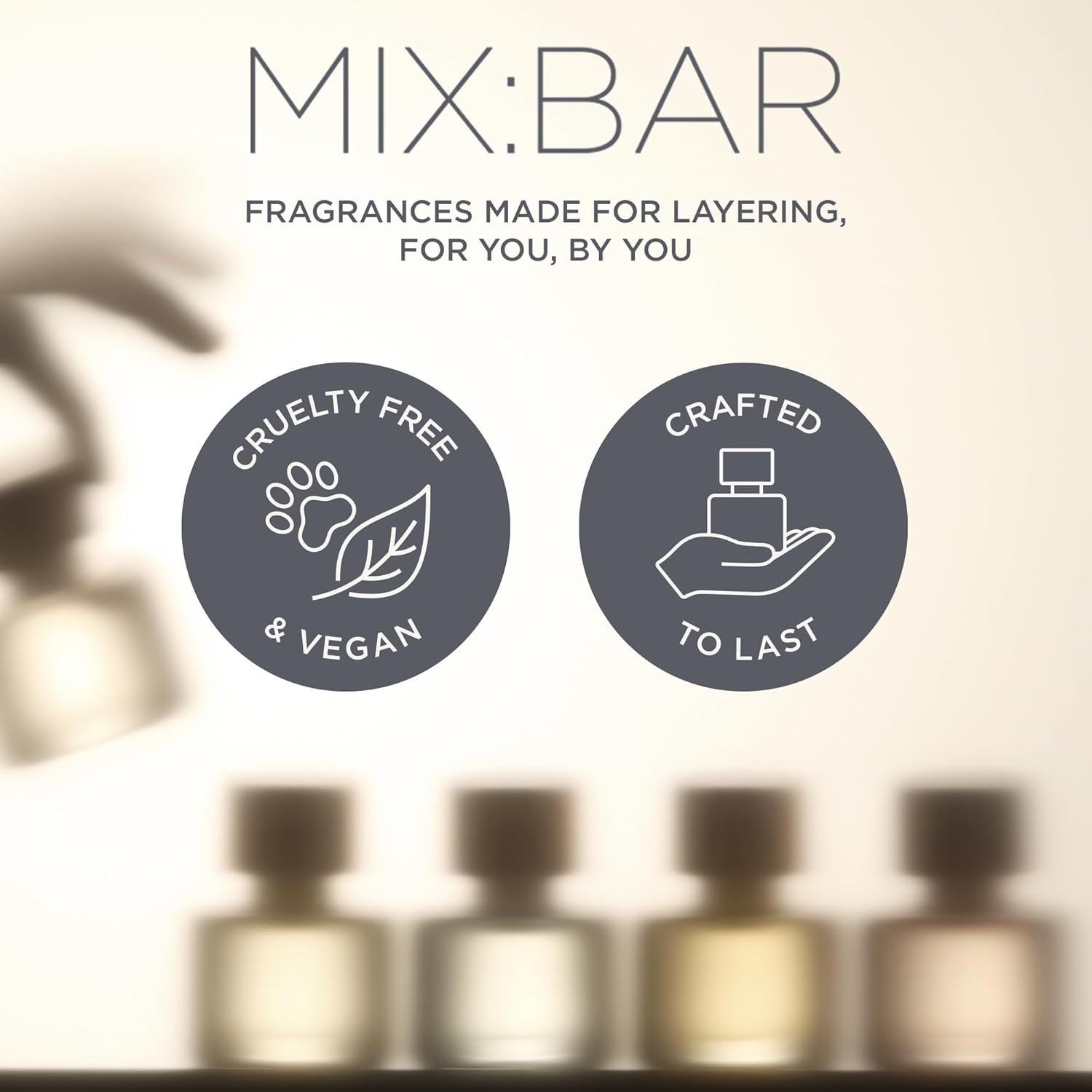 MIX:BAR Coconut Palm perfume for women, eau de parfum spray with tropical coconut scent and fresh floral notes.