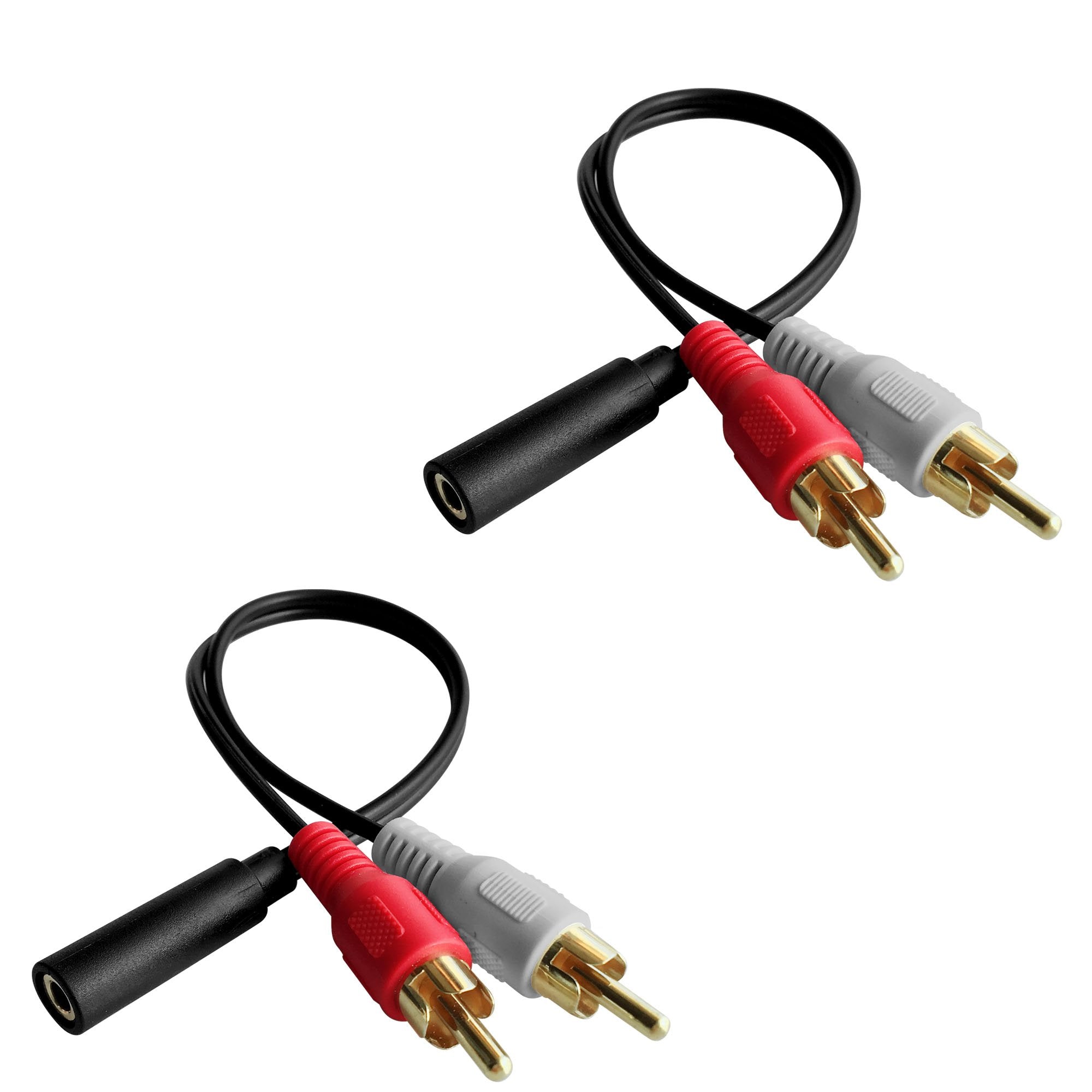 Posdou Y Connector Audio Cable 3.5mm Audio Female to 2 RCA Male S by Posdou - Angle View 5