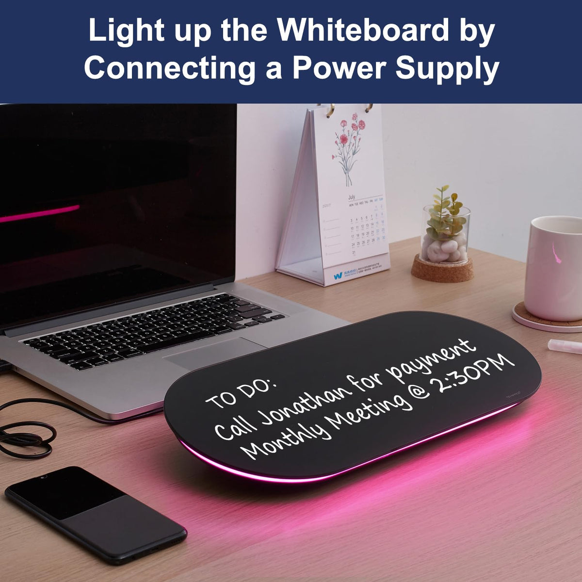 Glass Desktop Whiteboard - TSJ OFFICE Official Imagery - 6