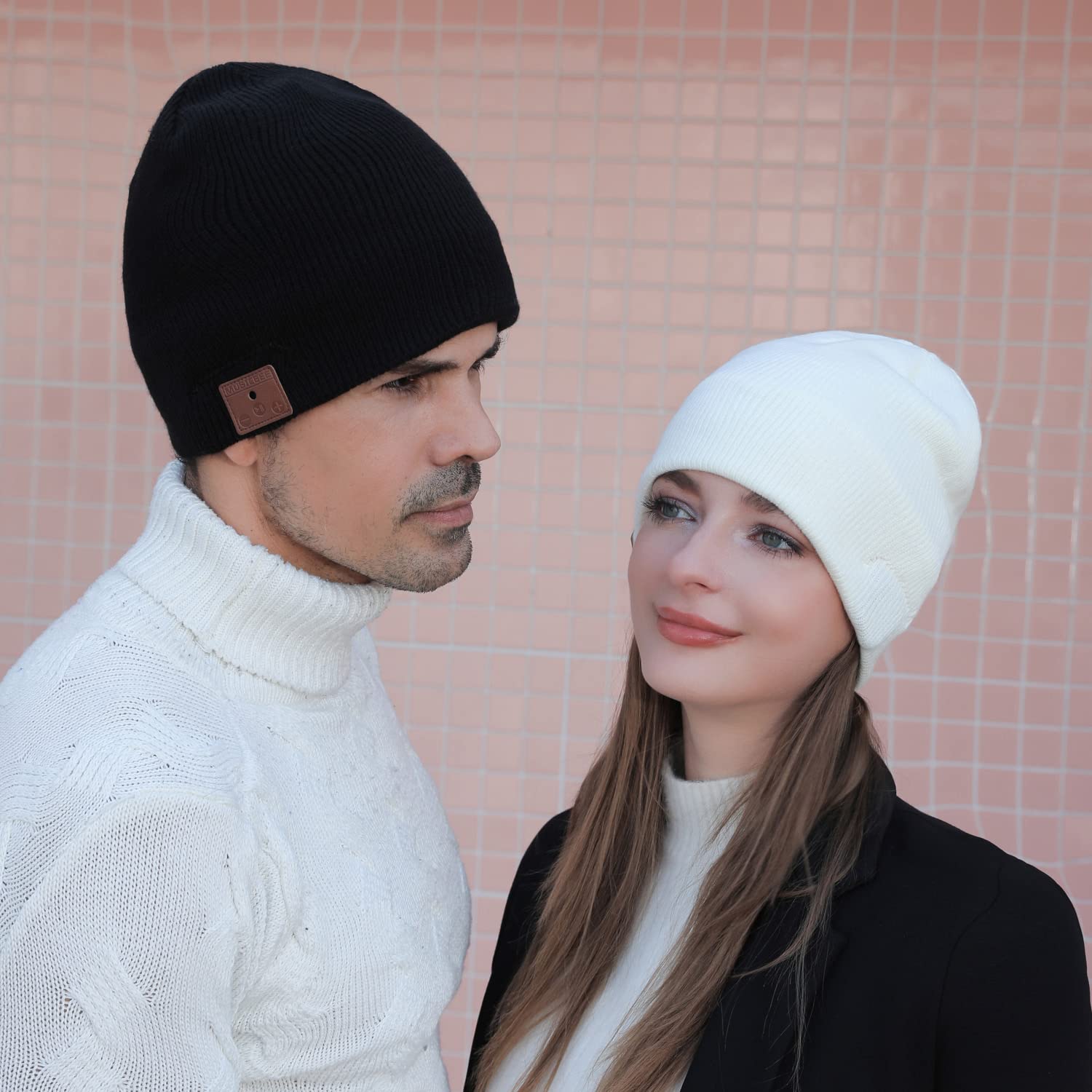 beanie Bluetooth, MUSICBEE Bluetooth V5.2 Wireless Knit Winter Ca - beanie Official Product View 7