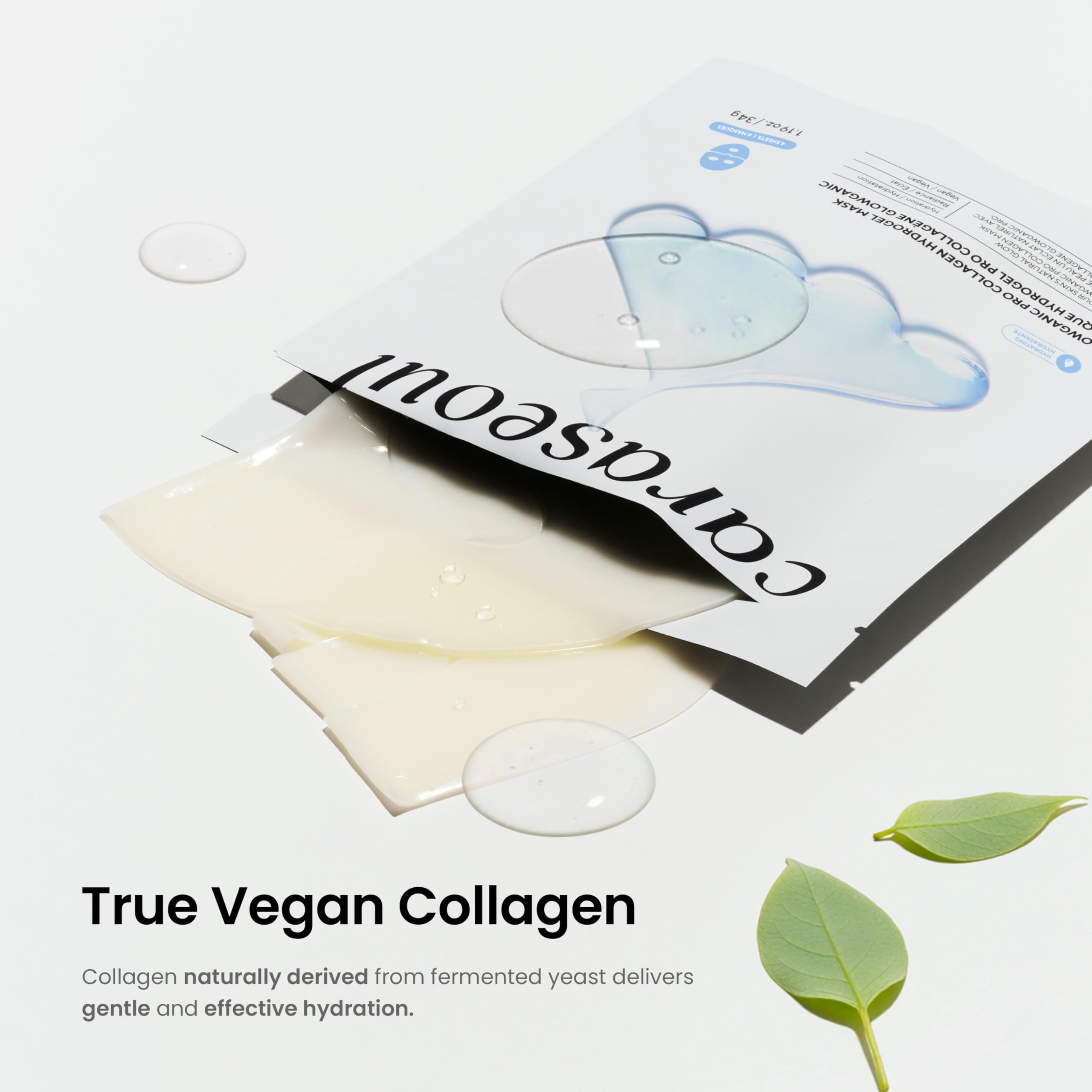 Glowganic Pro Collagen Face Mask (16 Count (Pack of 1)) - caraseoul