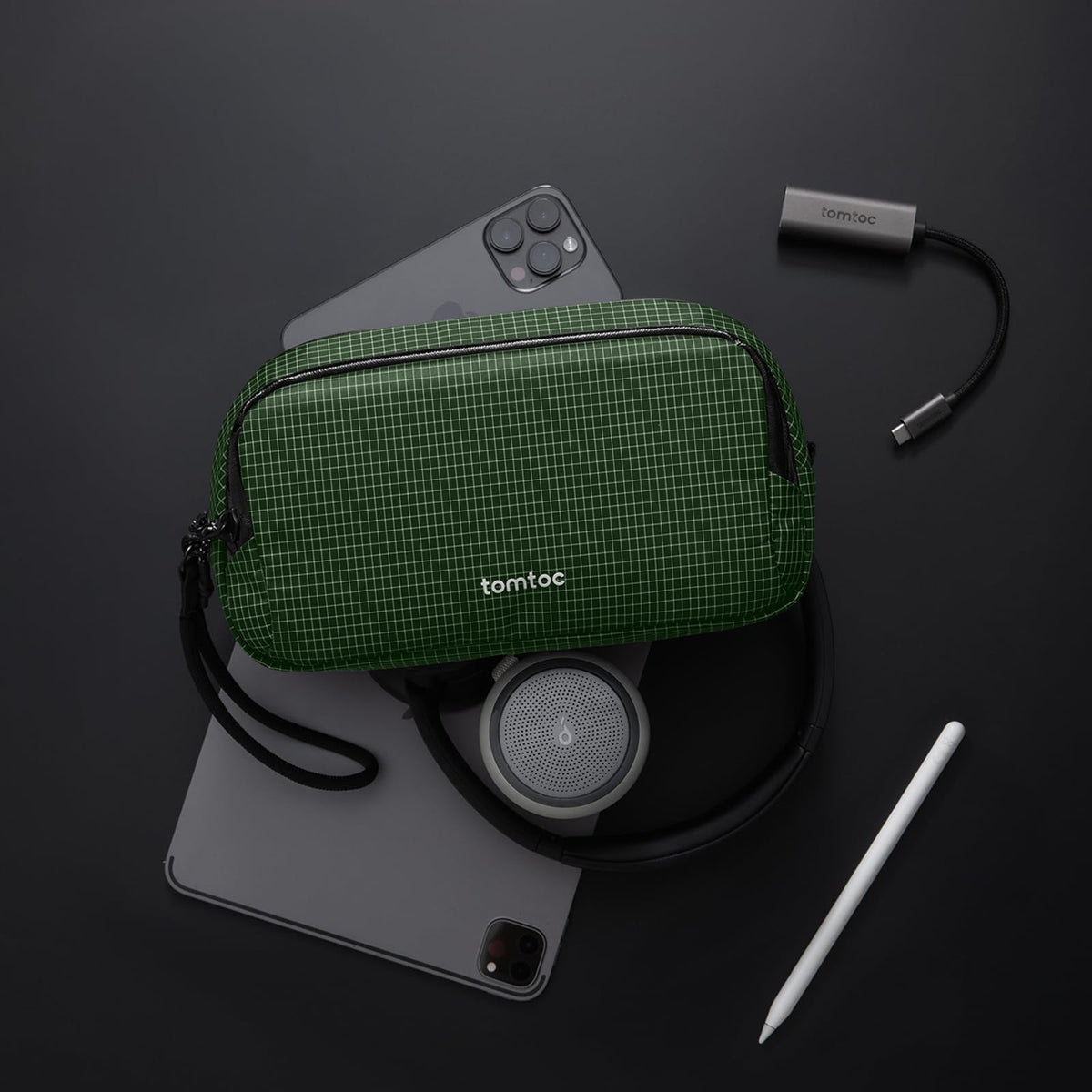 tomtoc Electronic Organizer Travel Case Performance Dual - tomtoc Official Imagery - 8