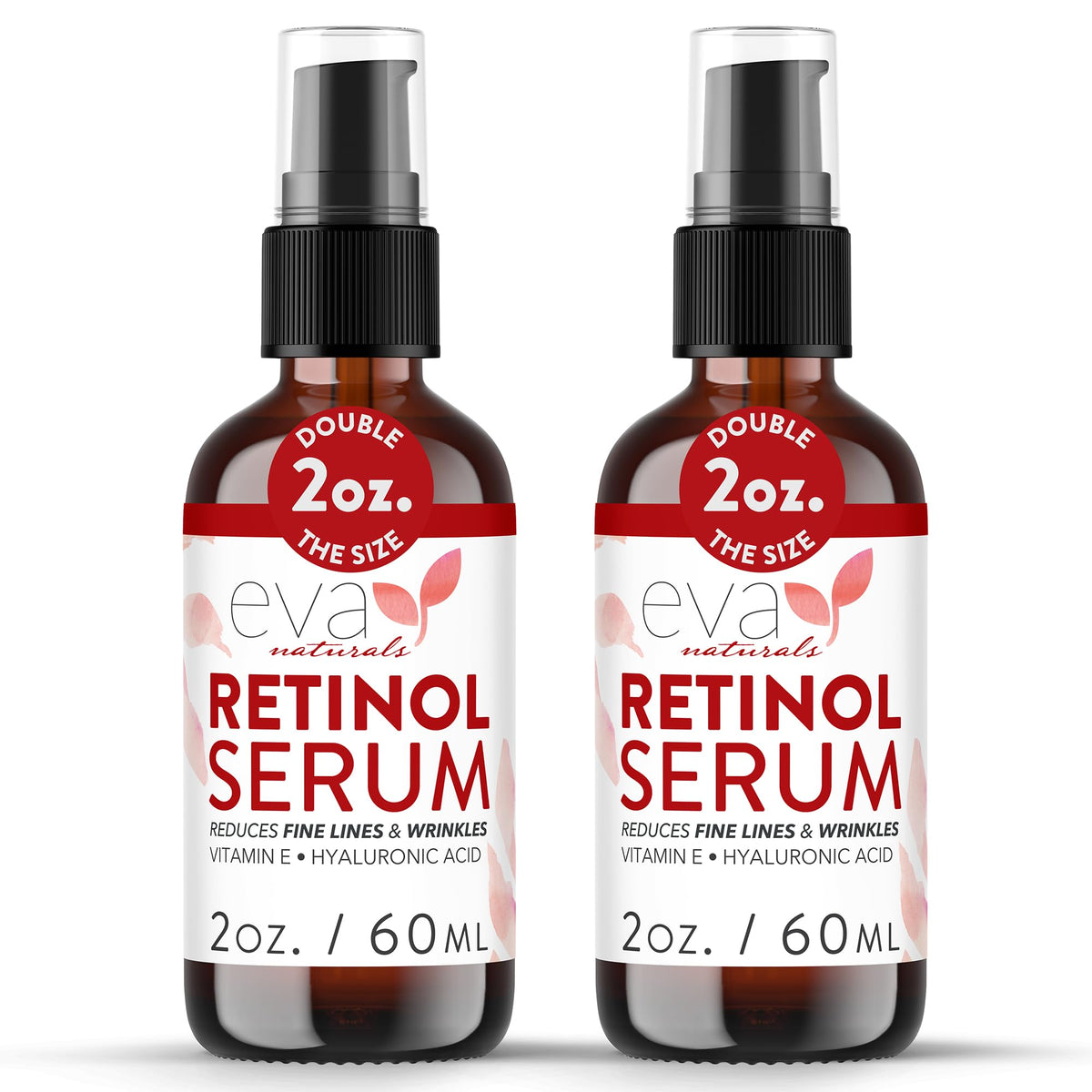 Eva Naturals Retinol Serum Hyaluronic Acid Fine Lines 2 oz 2 - Eva Naturals Official Imagery - 2