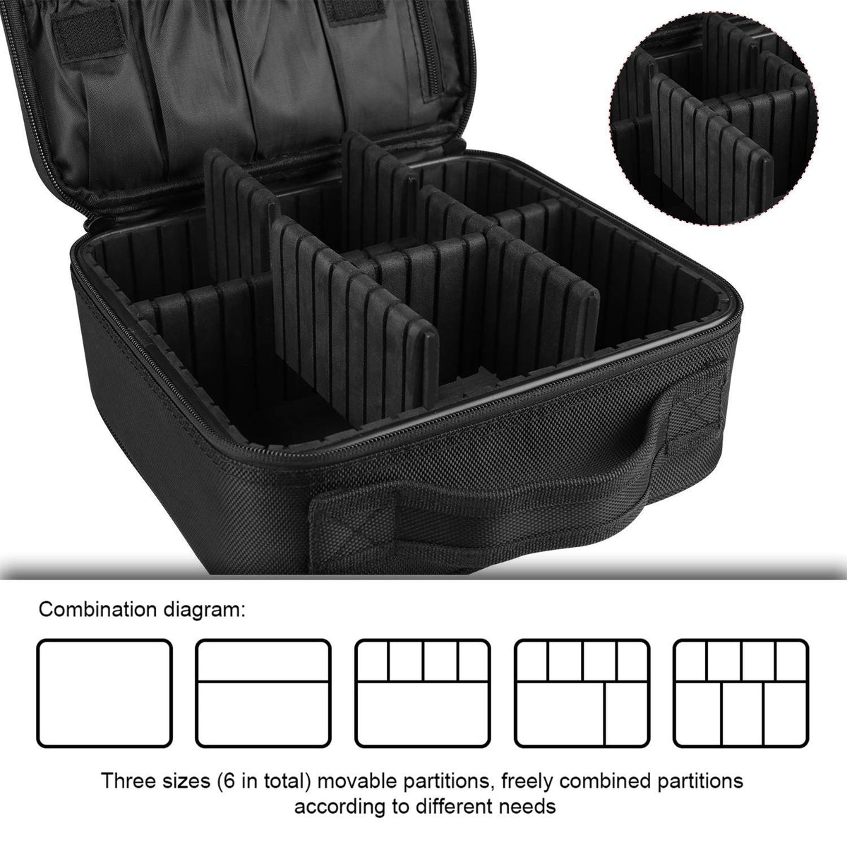 Travel Makeup Case Cosmetic Train Case Organizer Portable - Bvser Official Imagery - 6