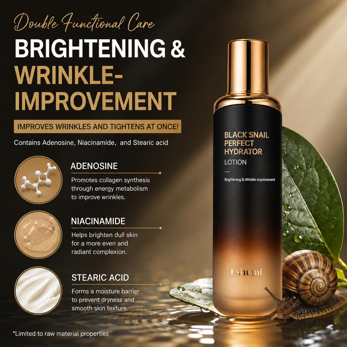 Black Snail Perfect Hydrator Lotion 120ml 4 05 fl oz - ESHUMİ Official Imagery - 3