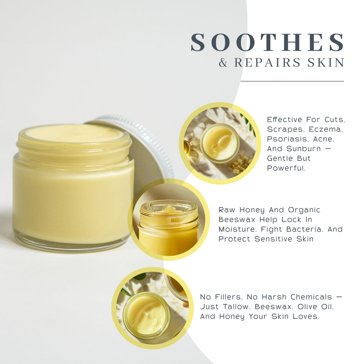 Vanman s Tallow and Honey Balm With No Added Scent - The VanMan Company Official Imagery - 5