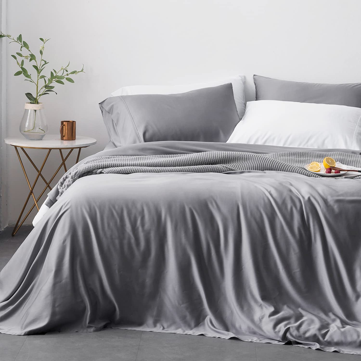 Oasis Cooling Sheet Set King - 100% Viscose, Silky Soft & - Product Imagery