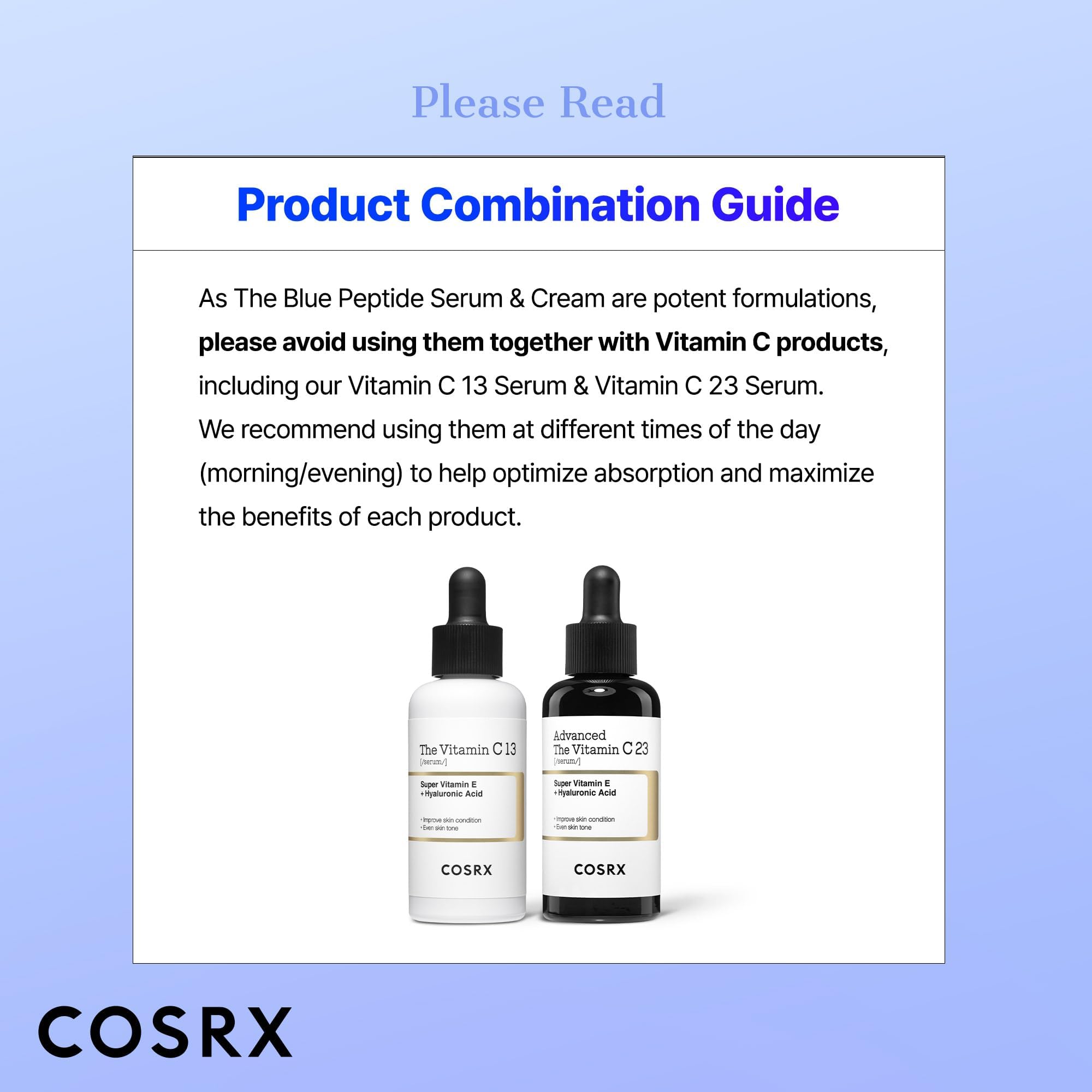COSRX The Blue Copper Peptide Bakuchiol Cream, Korean - COSRX