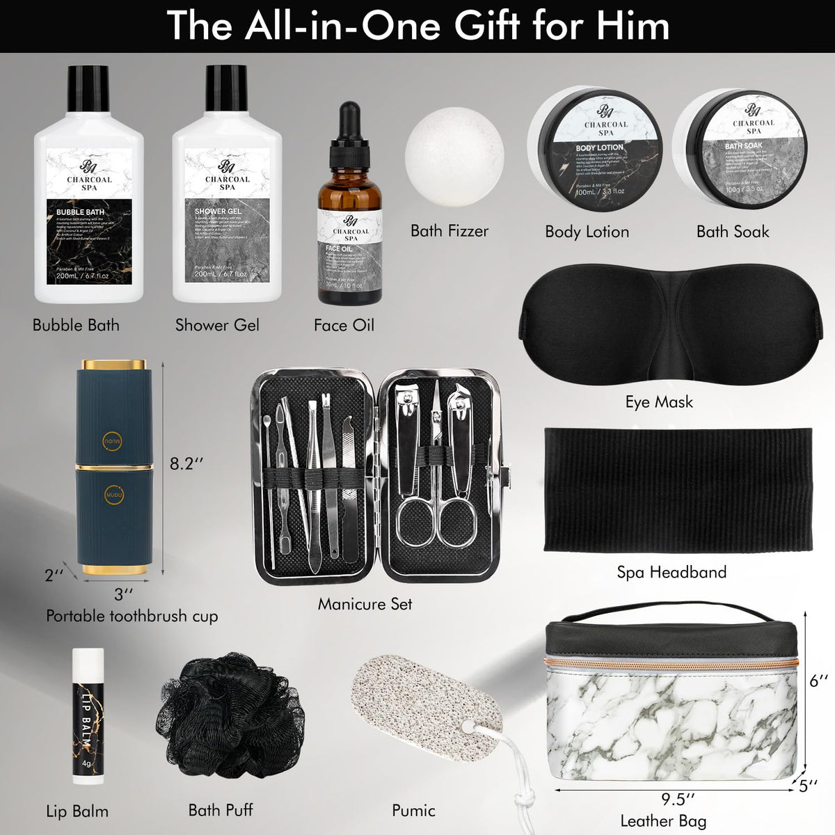 Gifts for Men 23pcs Fathers Day Gifts for Dad Spa Gift - RA ROSA ACCA Official Imagery - 3