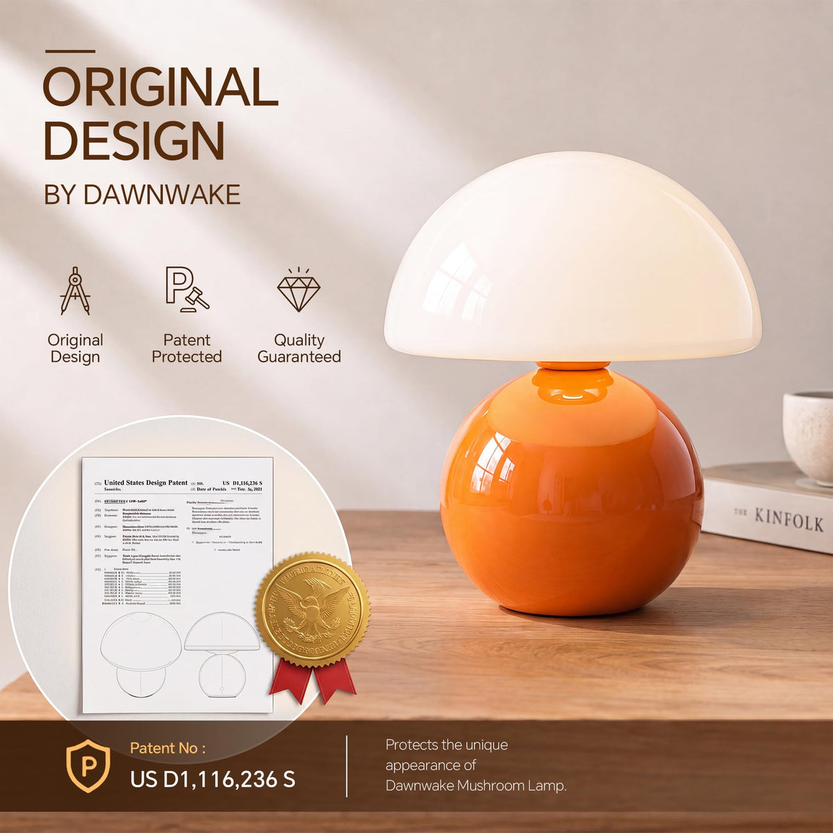 Mushroom Lamp Table Lamp for Bedroom Small Desk Table Lamps - Dawnwake Official Imagery - 6