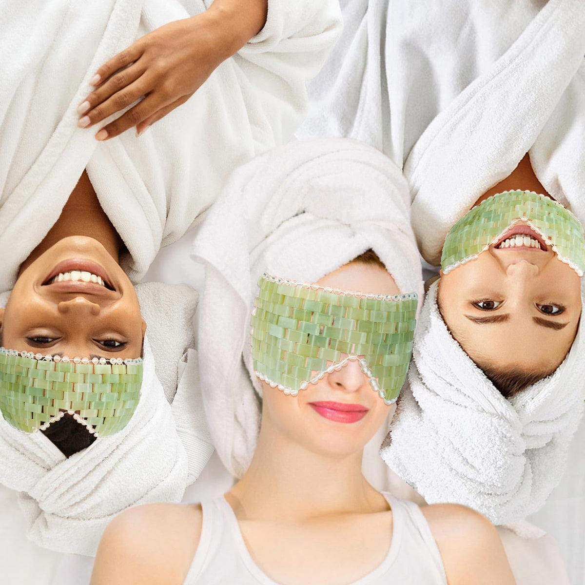 Jade Eye Mask Jade Eye Mask Facial Cooling Mask with 100 - LazyGa Official Imagery - 5