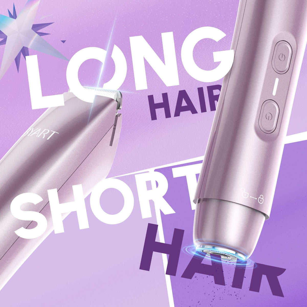 2 in 1 Dual Head Bikini Trimmer for Women Body Hair Trimmer - BYART Official Imagery - 4