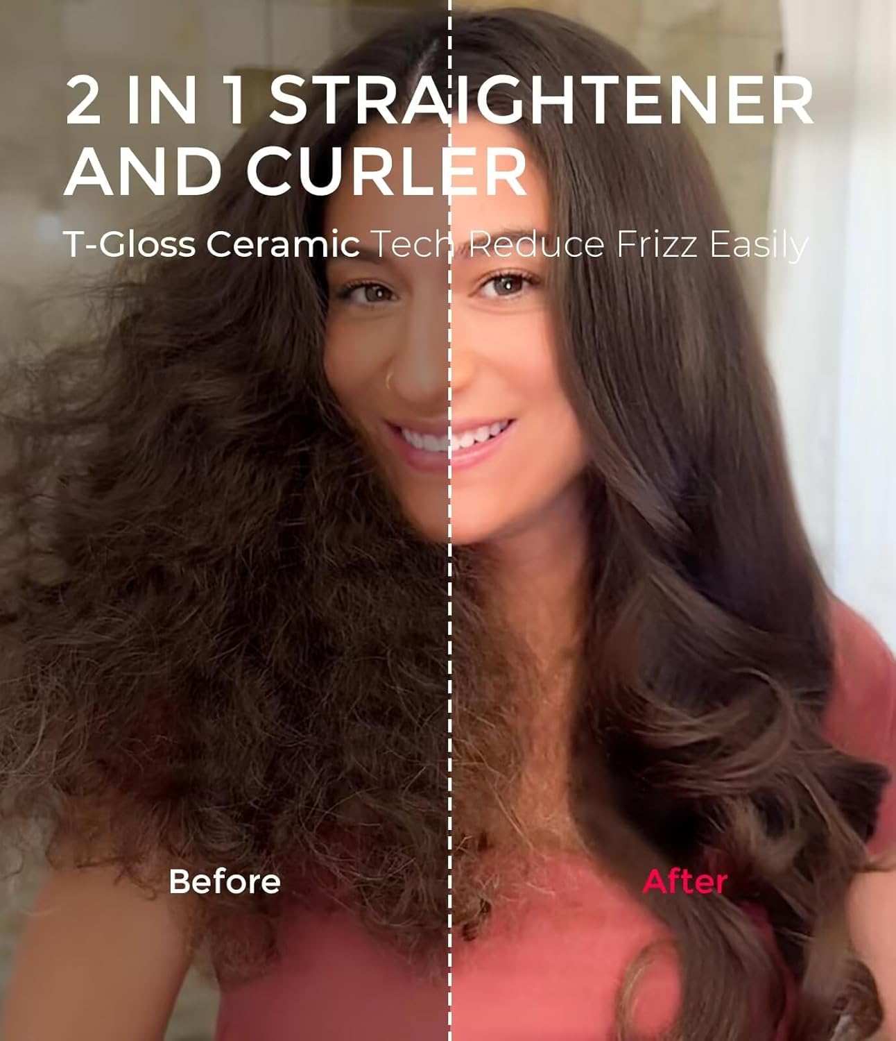 TYMO 2.0 Thermal Curling Brush and Volumizer, STYLUX 1.7-inch blowout brush for styling and adding volume to hair.