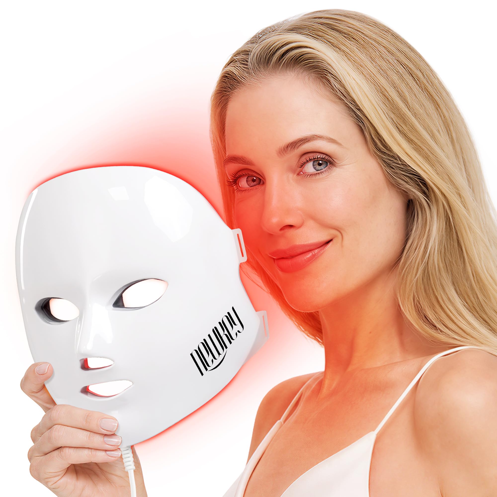 Red Light Therapy Mask for Face Anti Aging 4D Home Use 7 Colors - Product Imagery