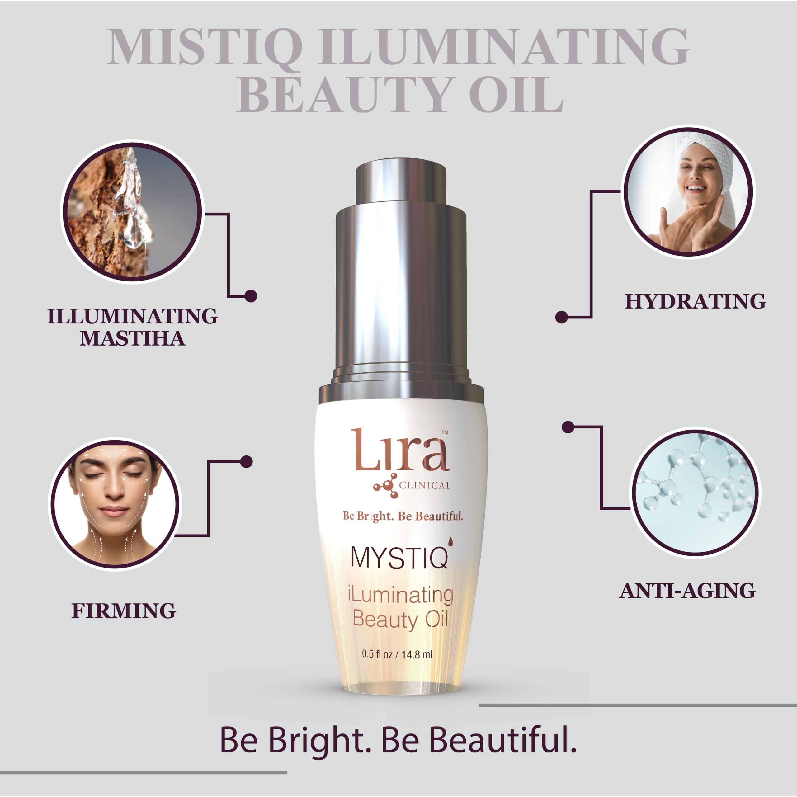 Lira Clinical MYSTIQ iLuminating Beauty Oil - Lira Clinical Official Imagery - 6