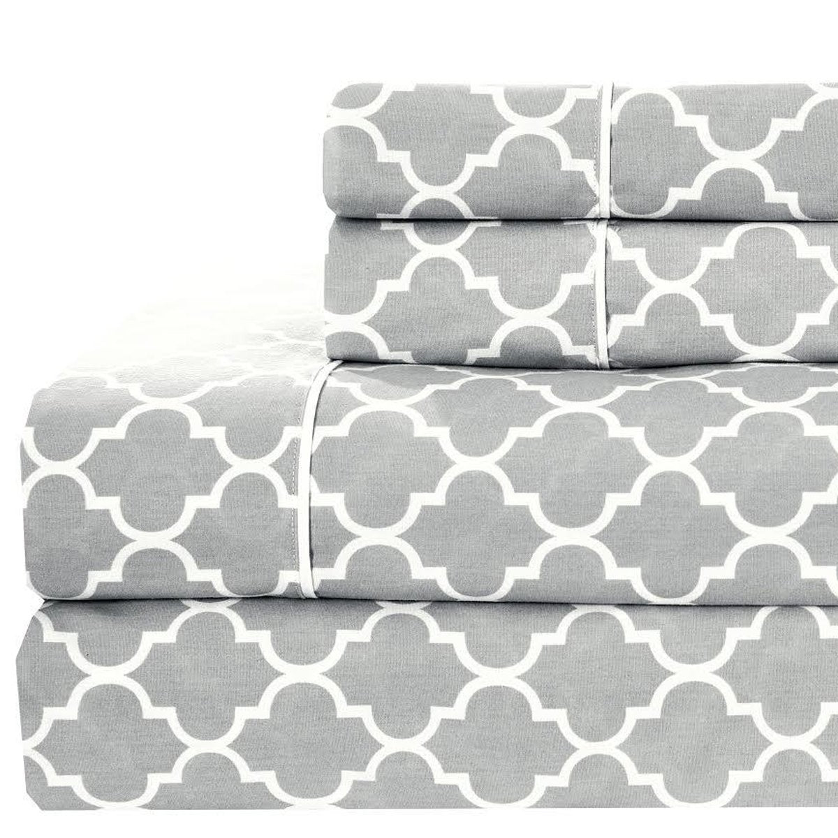 Royal Hotel Meridian Split Queen Sateen Sheets Set, Cotton - Product Imagery