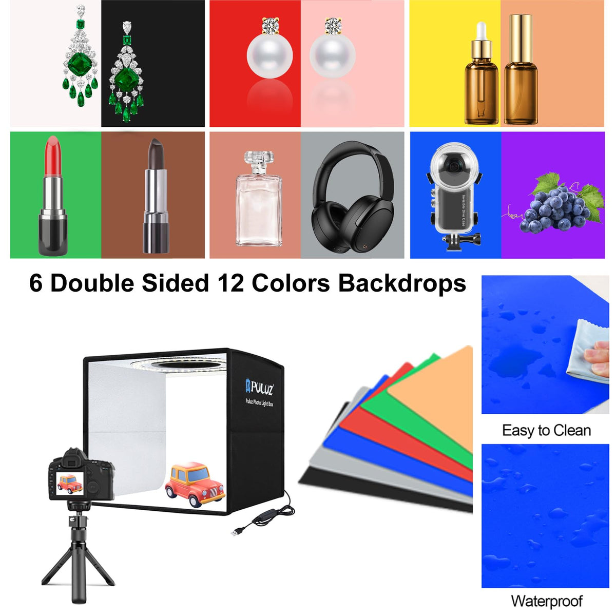 PULUZ 10x10 Photo Light Box Product Photography Studio CRI95 - PULUZ Official Imagery - 4