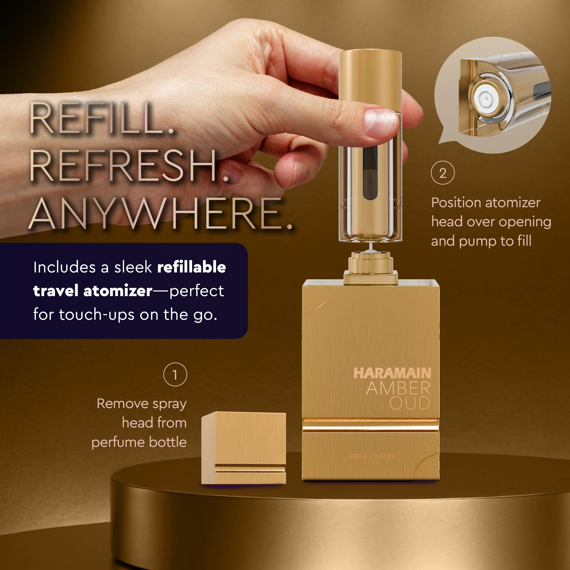 Al Haramain Amber Oud Gold Edition Eau De Parfum Spray 60ml - Al Haramain Official Imagery - 7