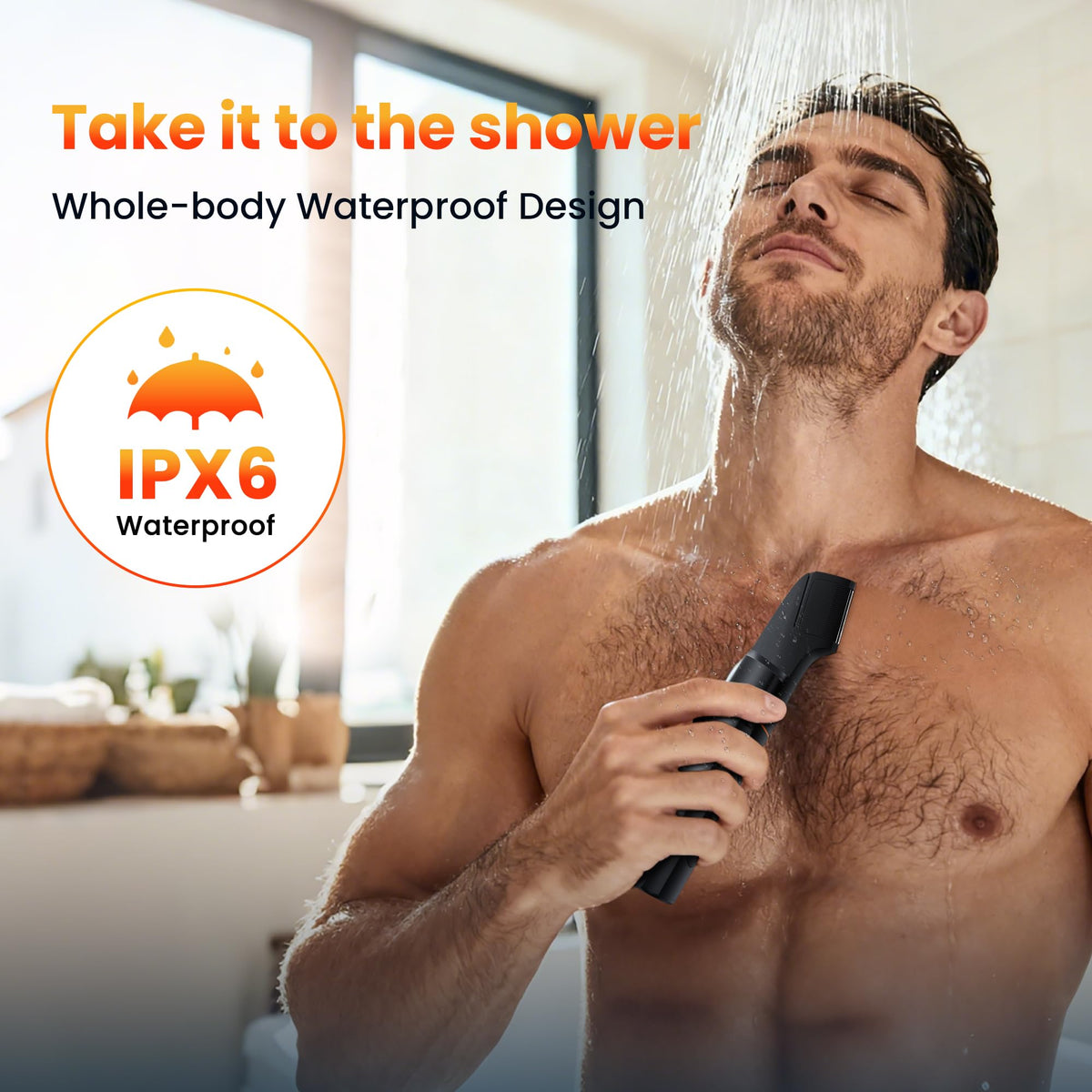 MAXGROOM Manscape Body Hair Trimmer for Men Waterproof Pubic - MAXGROOM Official Imagery - 3
