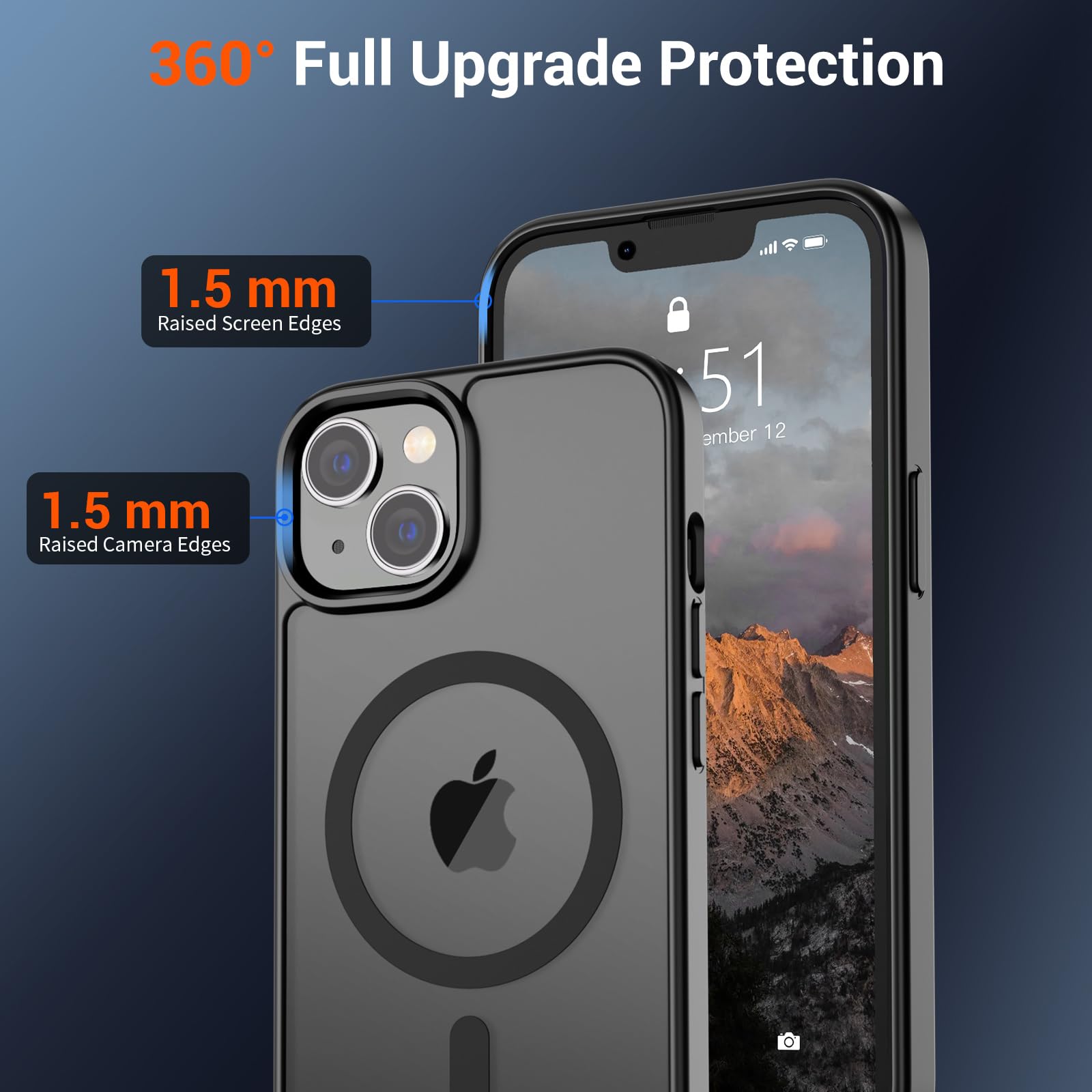 SUPFINE Magnetic for iPhone 13 Case - iPhone 14 Case Black - SUPFINE Official Product View 4