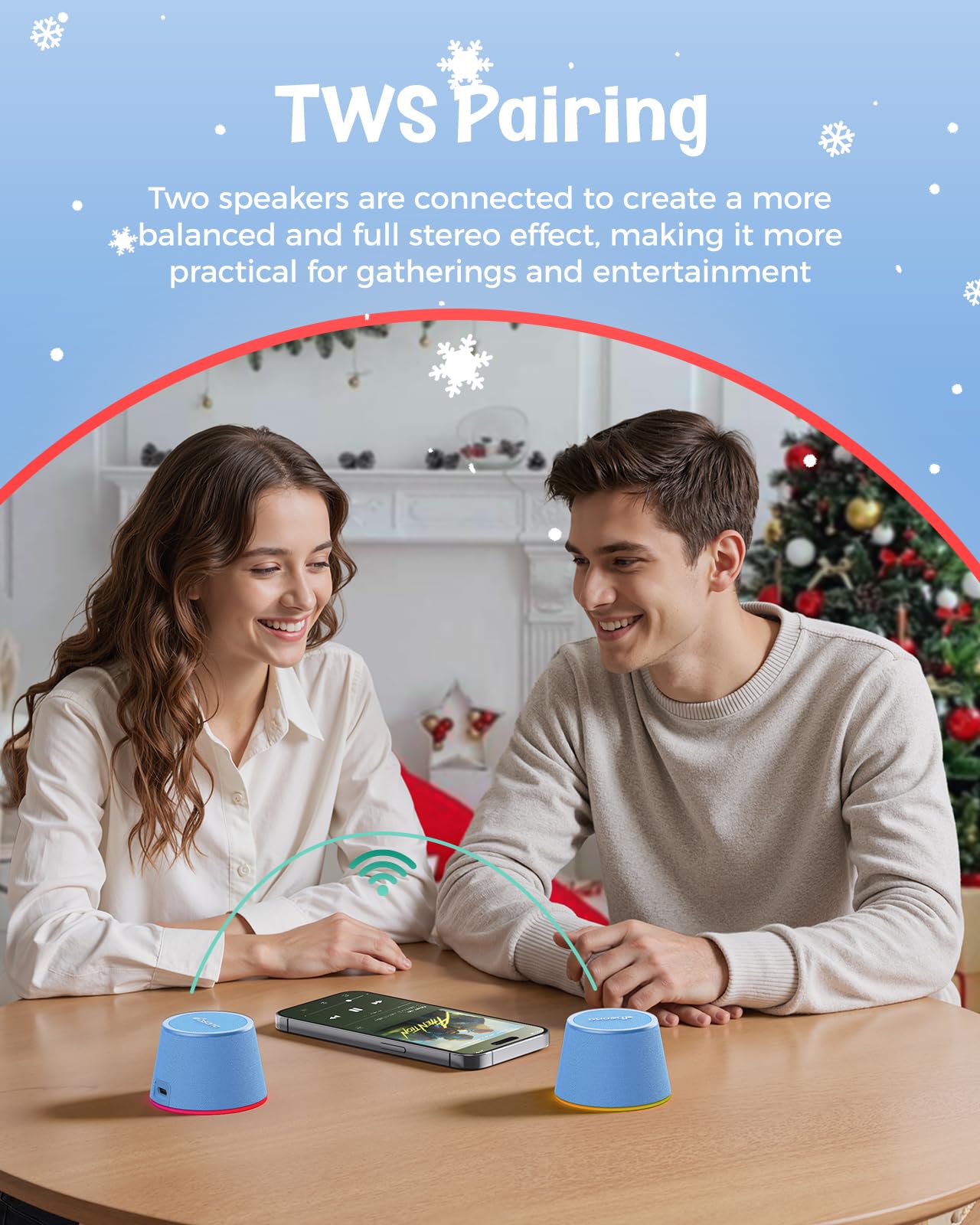 dbsono Small Portable Bluetooth Speaker Birthday Gifts Magnetic Phone - View 3