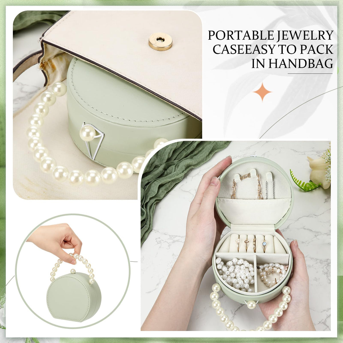 8 Pack Travel Jewelry Case Gifts Box Bulk Mini Bridesmaid - Weysat Official Imagery - 6