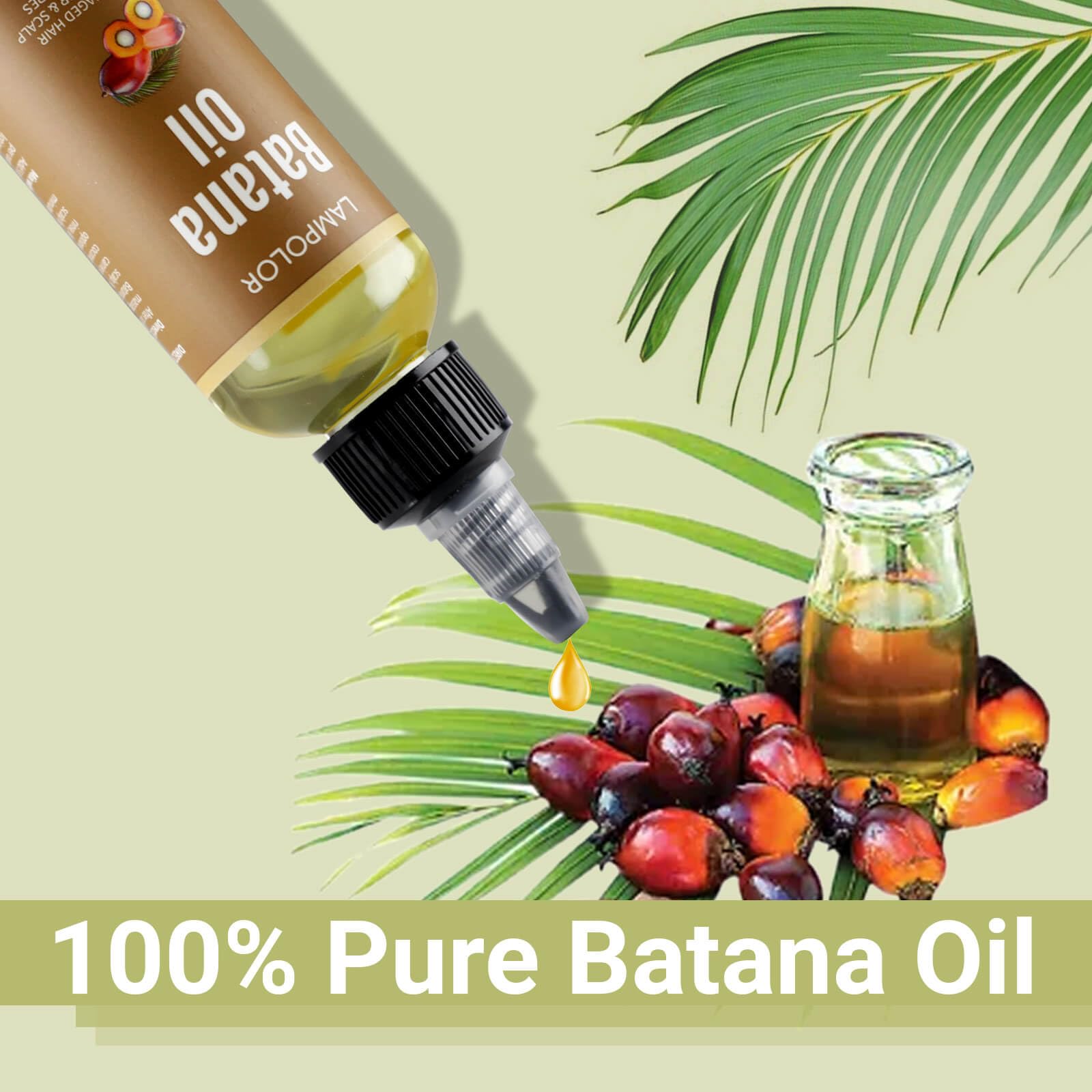 Lampolar RAW Batana Oil for Hair Growth, Dr Sebi Organic Unrefined Batana Oil - Lampolar Official Product View 4