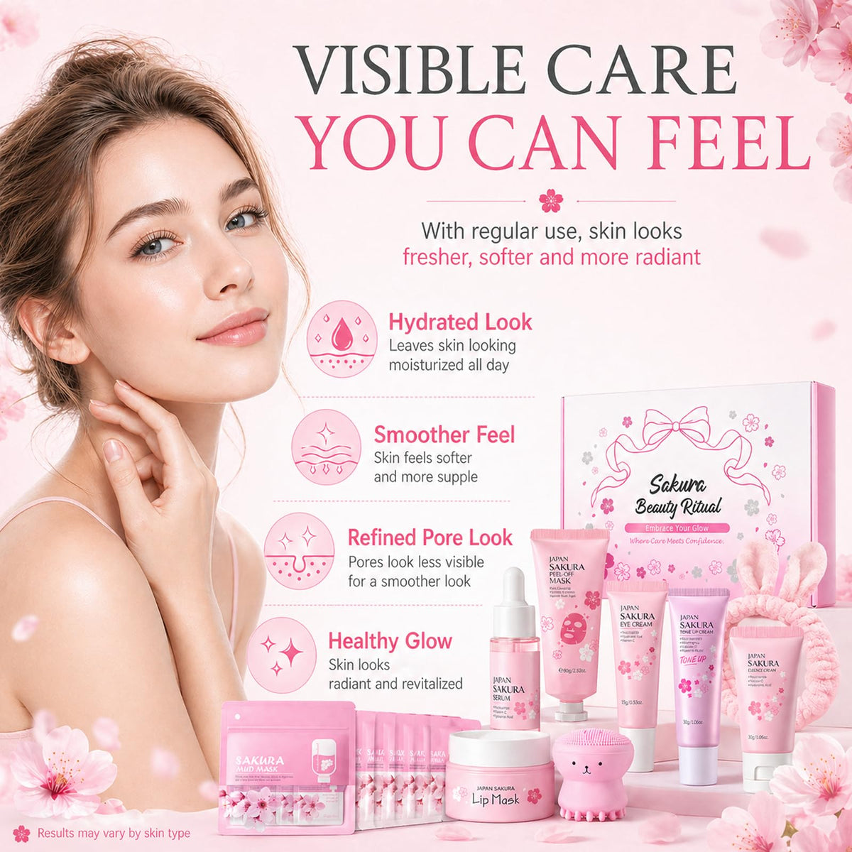 Japan Sakura Skin Care Set For Teen Girls Skincare For Girls - MrCuvaryas Official Imagery - 8