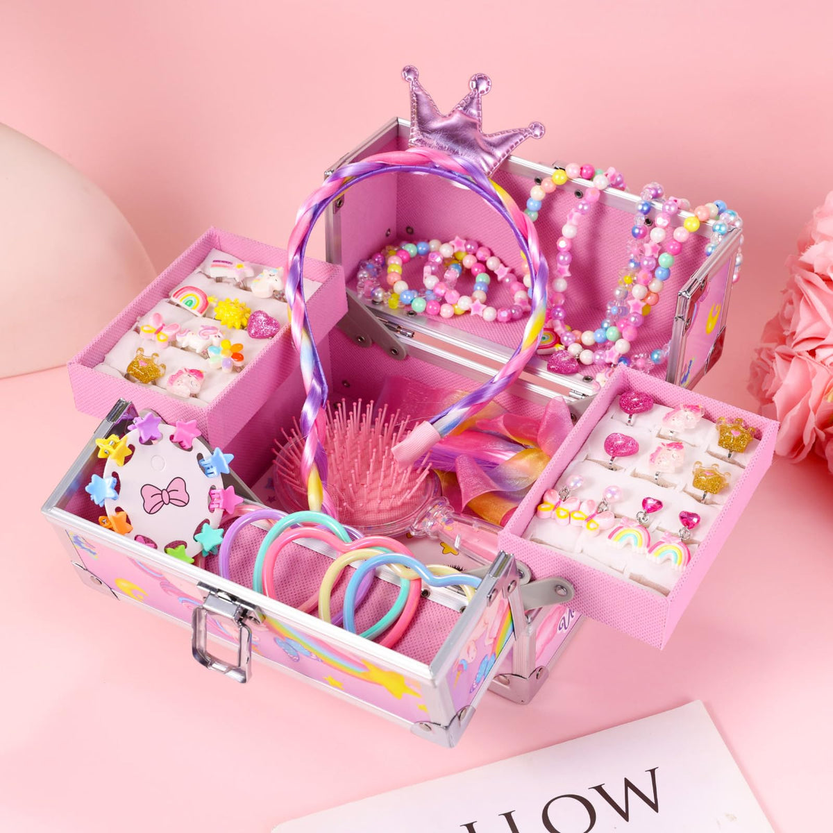 Unicorn Kids Jewelry for Girls Toddler Princess Dress Up Set - PinkSheep Official Imagery - 8