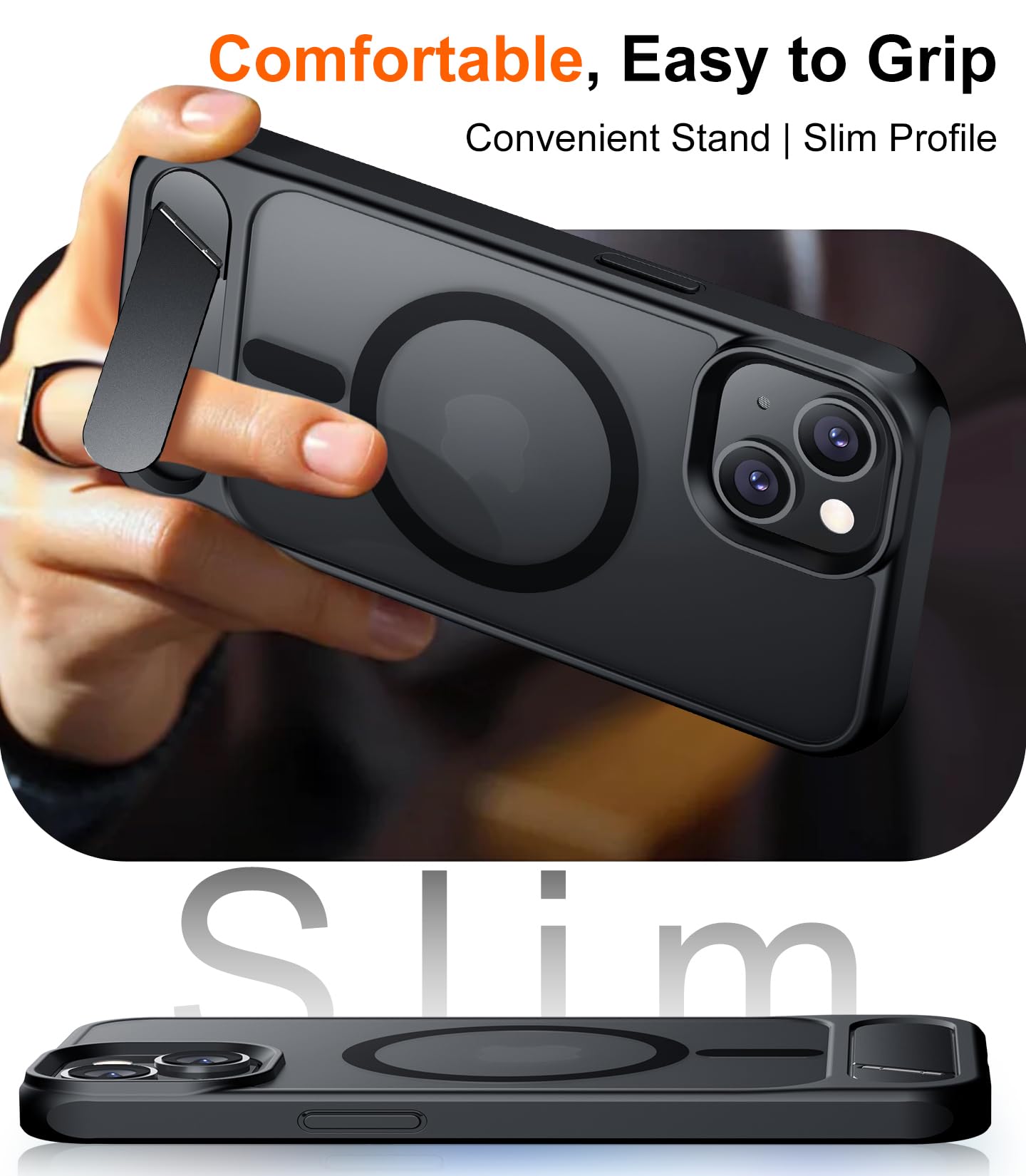 Compatible with iPhone 14 Case/iPhone 13 Case,[Built-in Invisi... - Temdan Official Product View 8