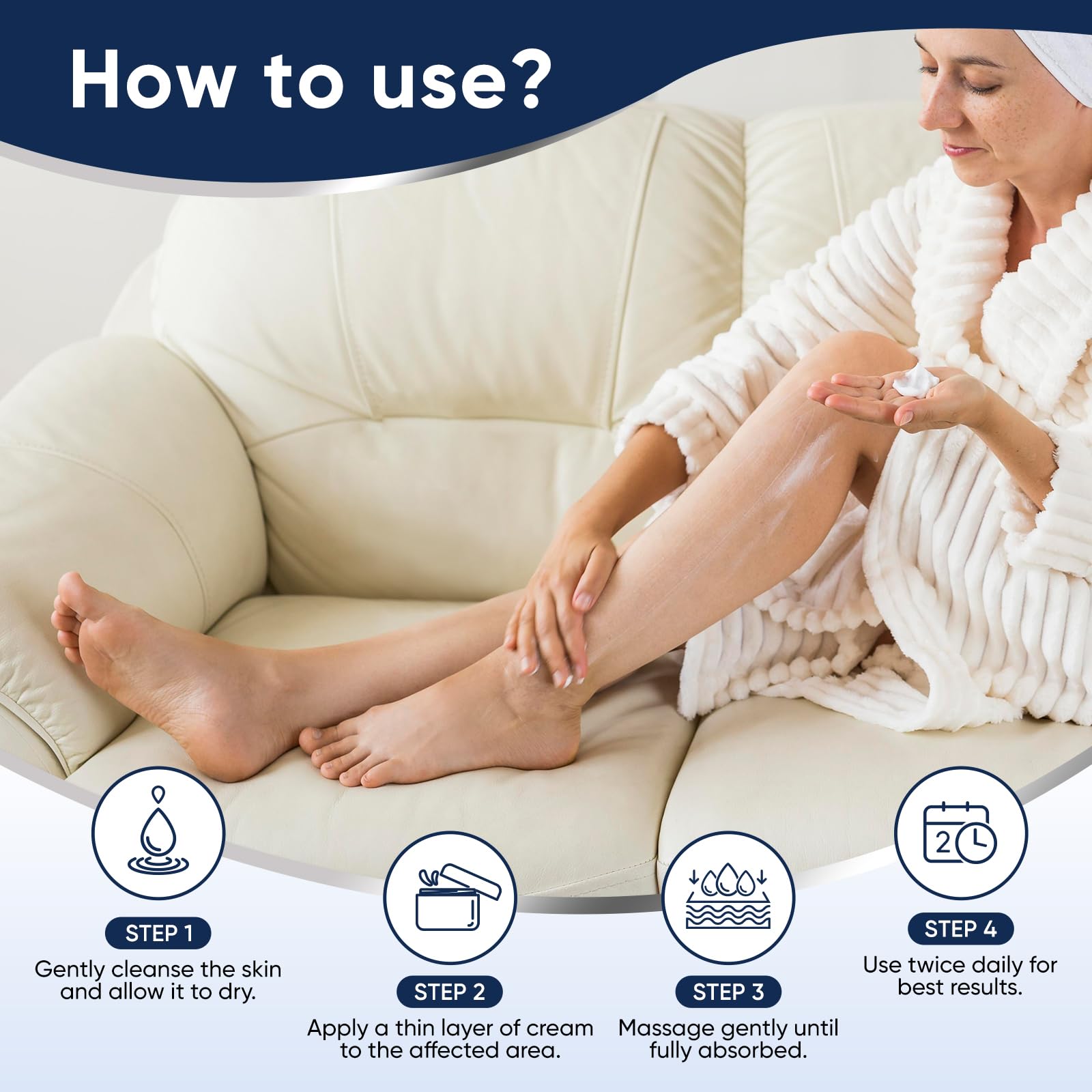 VREKEF 60% Urea and Salicylic Acid dry heel repair moisturizer in a 5oz tube, designed to soothe and hydrate cracked heels.