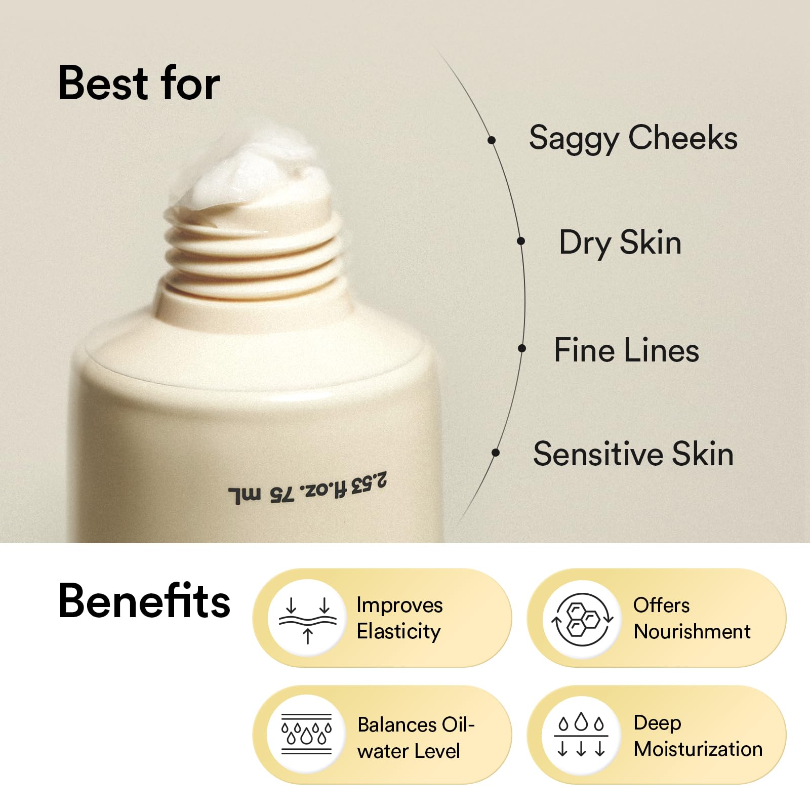 Abib Jericho Rose Cream 2.53 fl oz, Moisturizer for Dry and - Abib