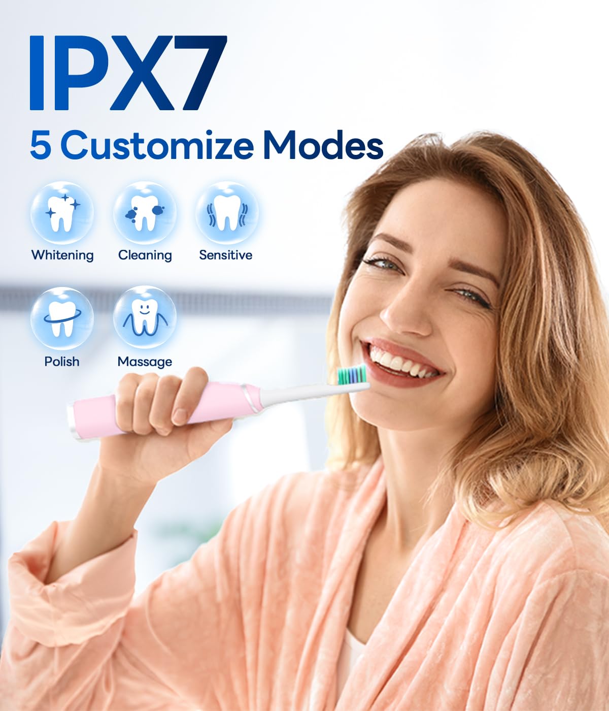 Bymore Electric Sonic Rechargeable Toothbrush for Adults - Bymore Official Imagery - 7