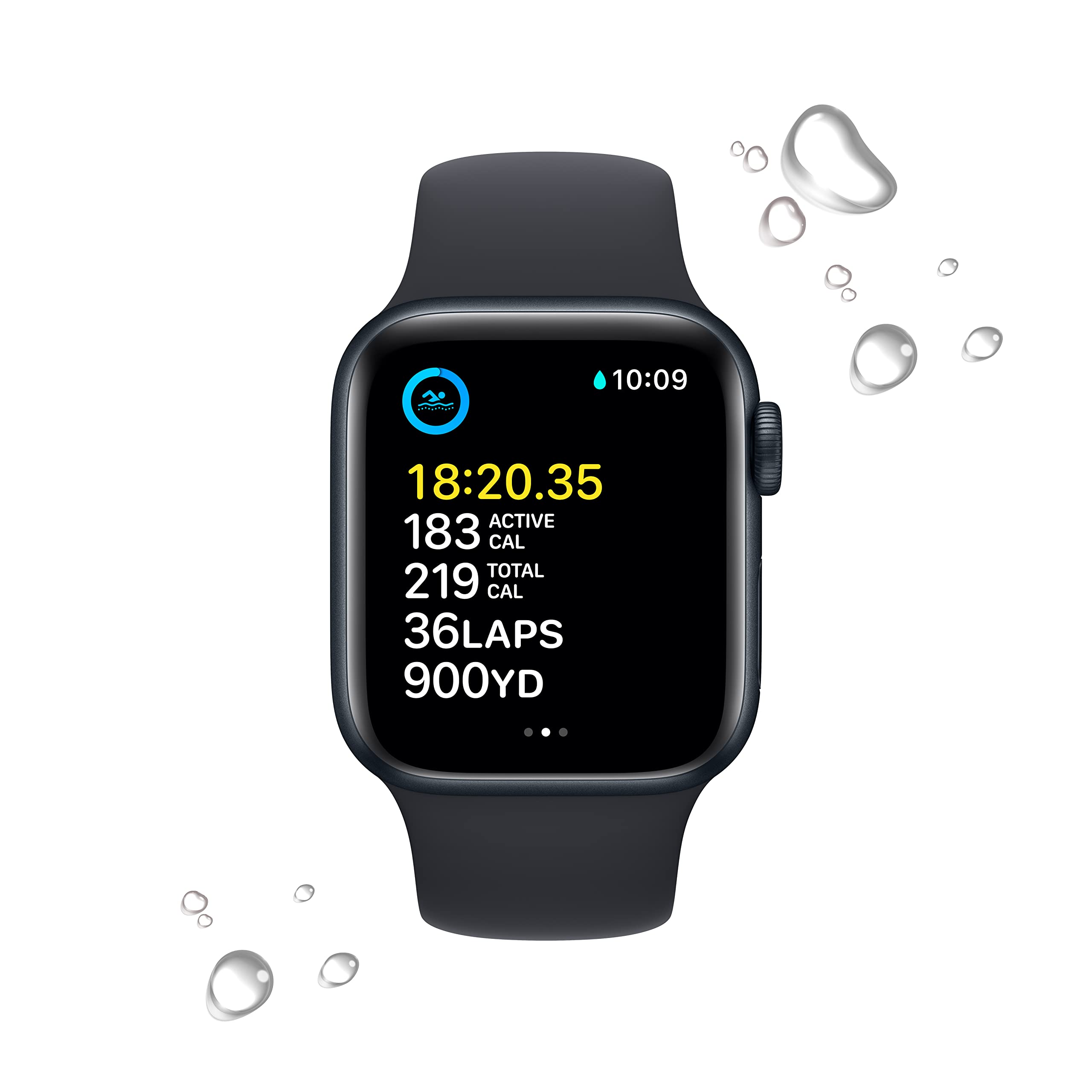 Amazon Renewed Apple Watch SE     - Midnight Aluminum Case with M - Amazon Renewed Official Product View 4