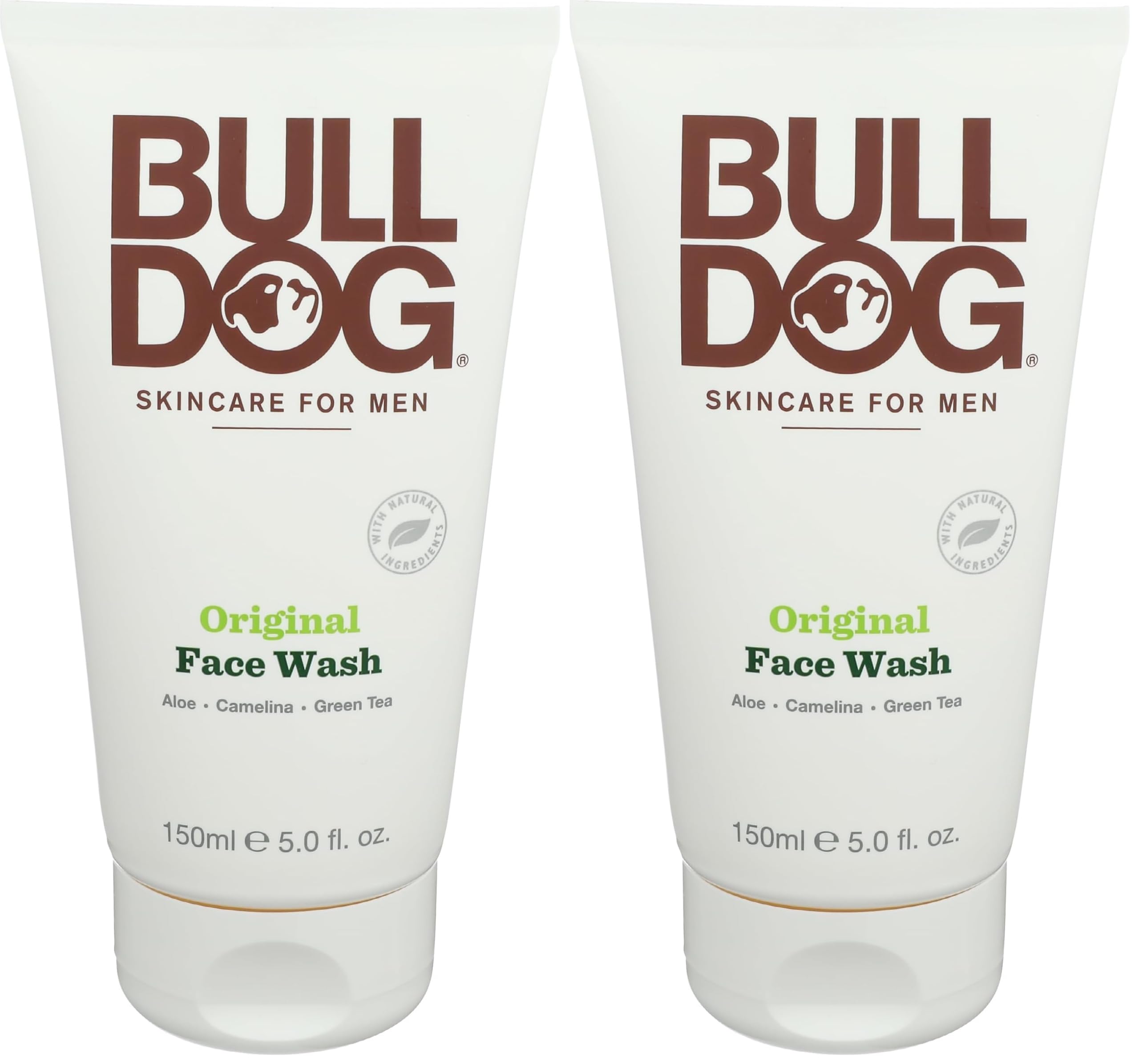 BULLDOG Mens Skincare and Grooming, Original Face Wash, 5 Fluid - Bulldog Skincare for Men