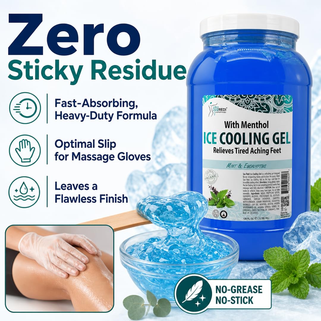 SPA REDI Pedicure Massage Cooling Gel Fast Absorbing 1 - SPA REDI Official Imagery - 6