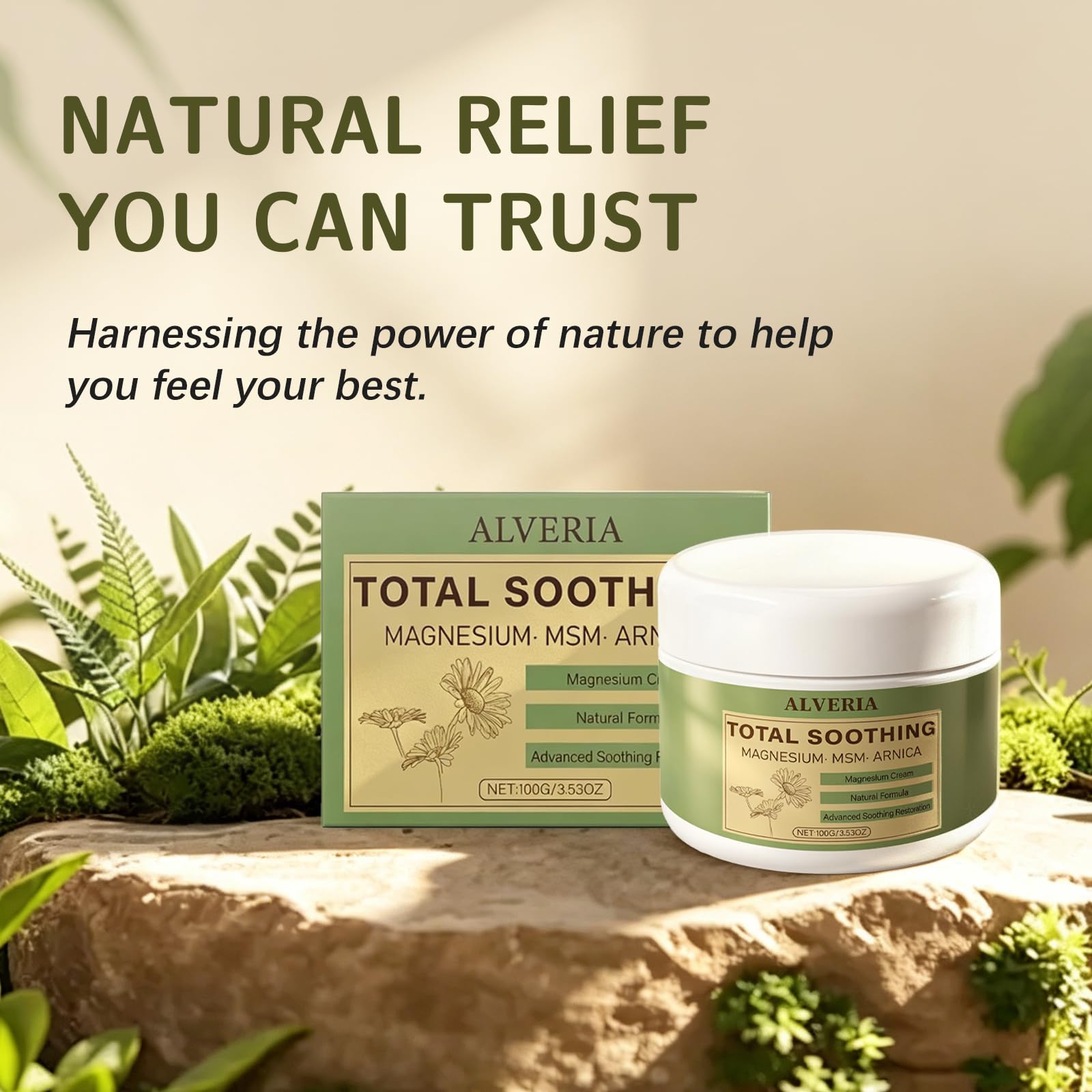 Alveria Total Soothing Magnesium Cream with MSM & Arnica(1)