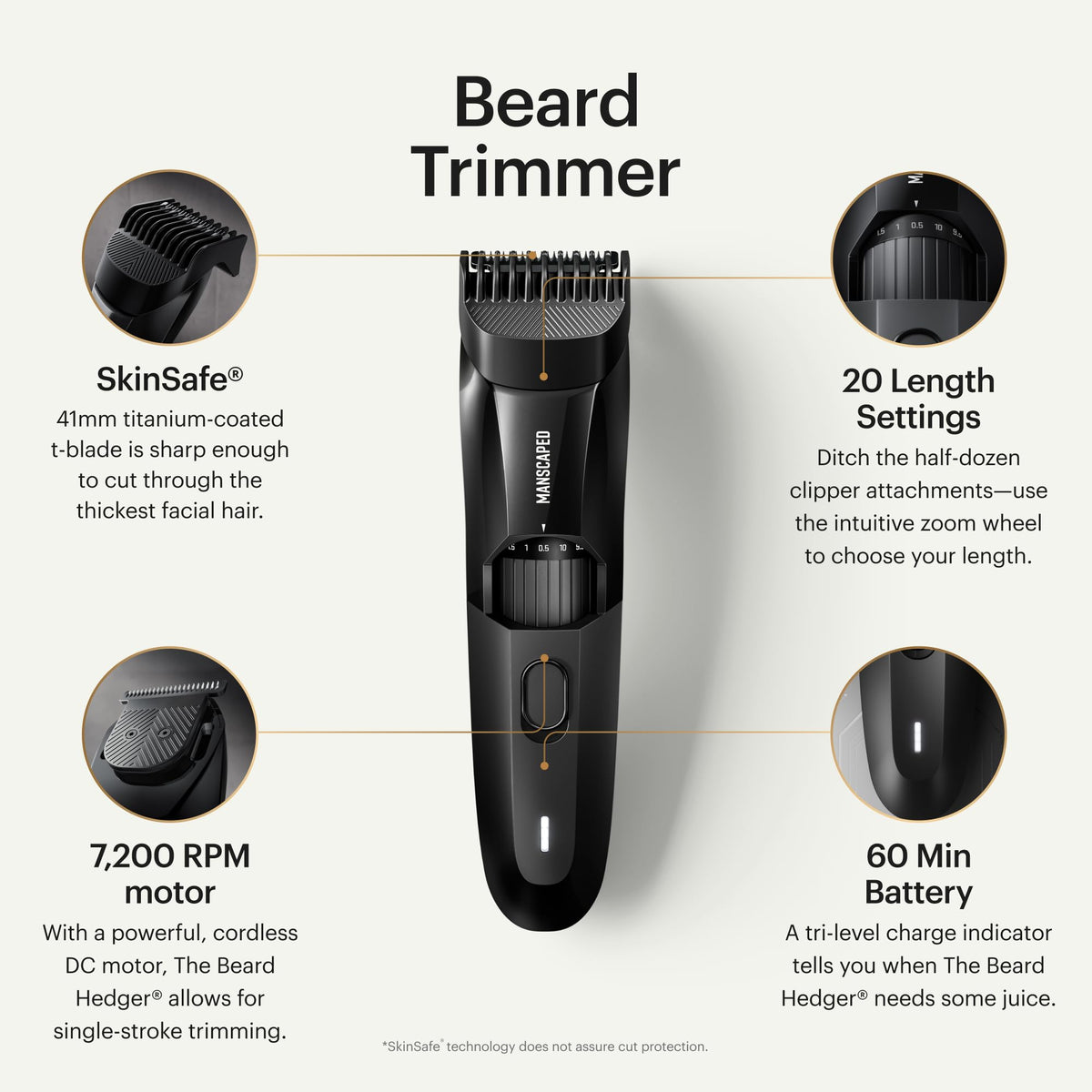 MANSCAPED The Beard Hedger Men s Premium Beard Trimmer - MANSCAPED Official Imagery - 3