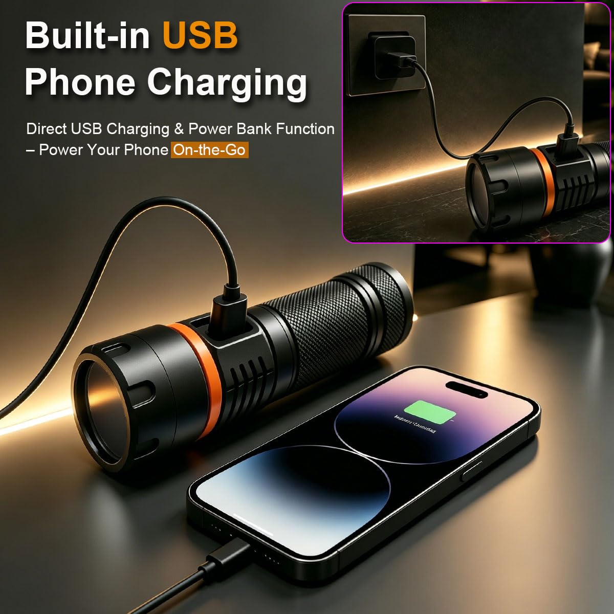 Rechargeable 365nm UV Blacklight Flashlight - LBJD Official Imagery - 7