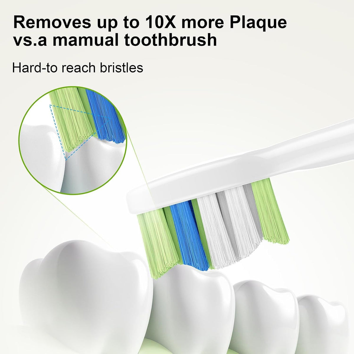 Replacement Toothbrush Heads for Philips Sonicare Plaque - GottaShine Official Imagery - 3