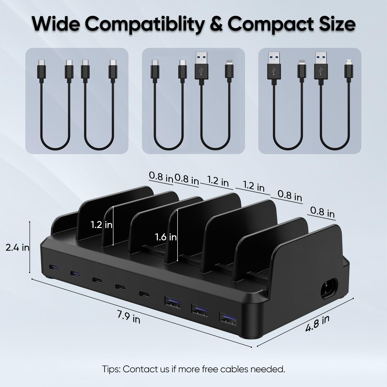 Lcssio 300W Charging Station for Multiple Devices 8 Port - Lcssio Official Imagery - 4
