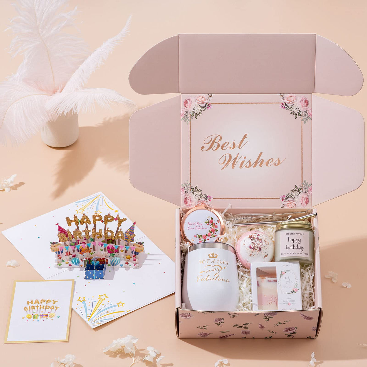 Birthday Gifts for Women Happy Bath Set Relaxing Spa Gift - Uwingess Official Imagery - 3