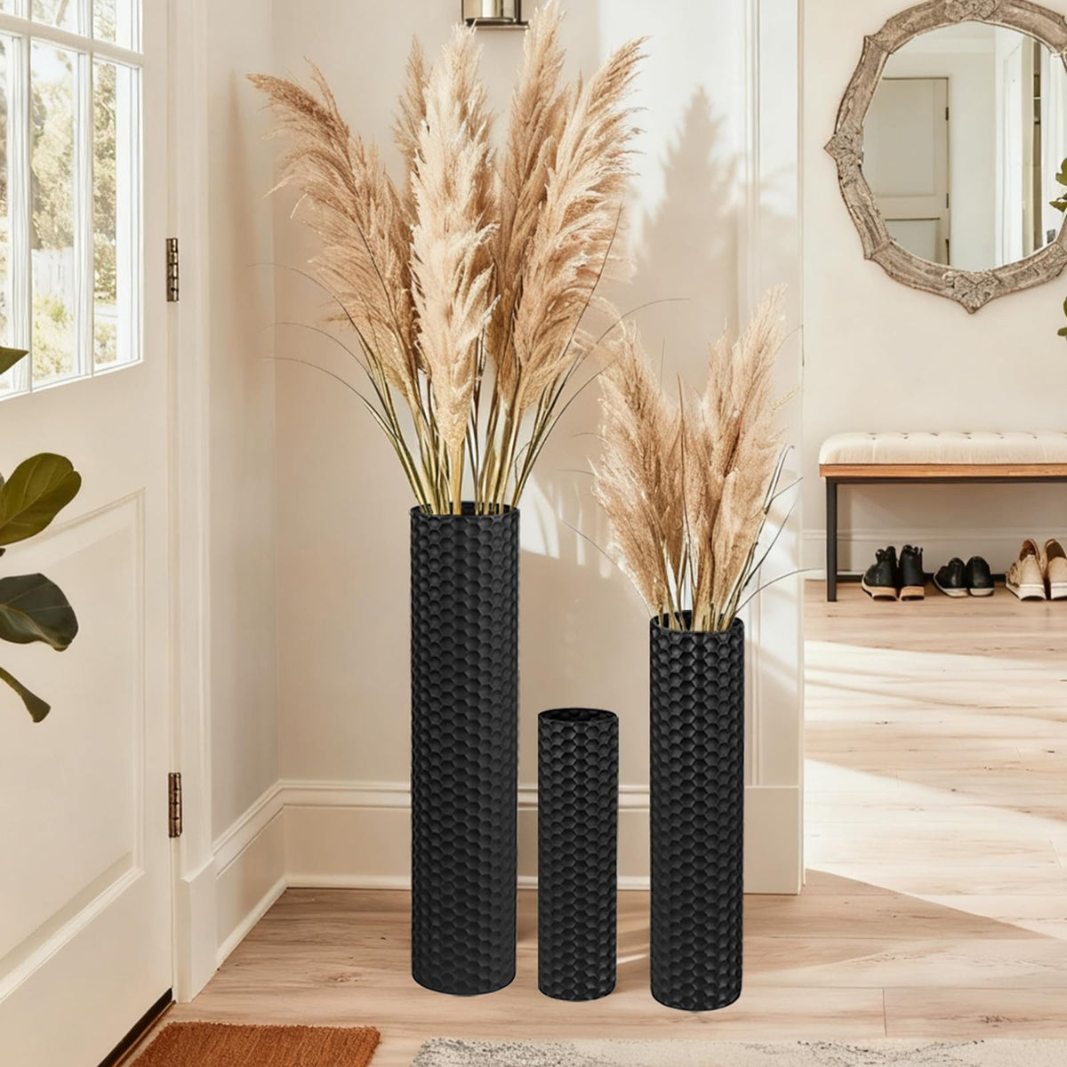 Black Tall Floor Vase - NOLIPED Official Imagery - 1